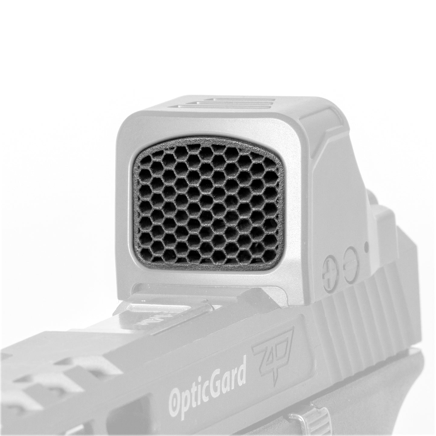 Optic Scope Cover with GlareGard Killflash Lens Installed for Holosun® 507 Comp - Close up