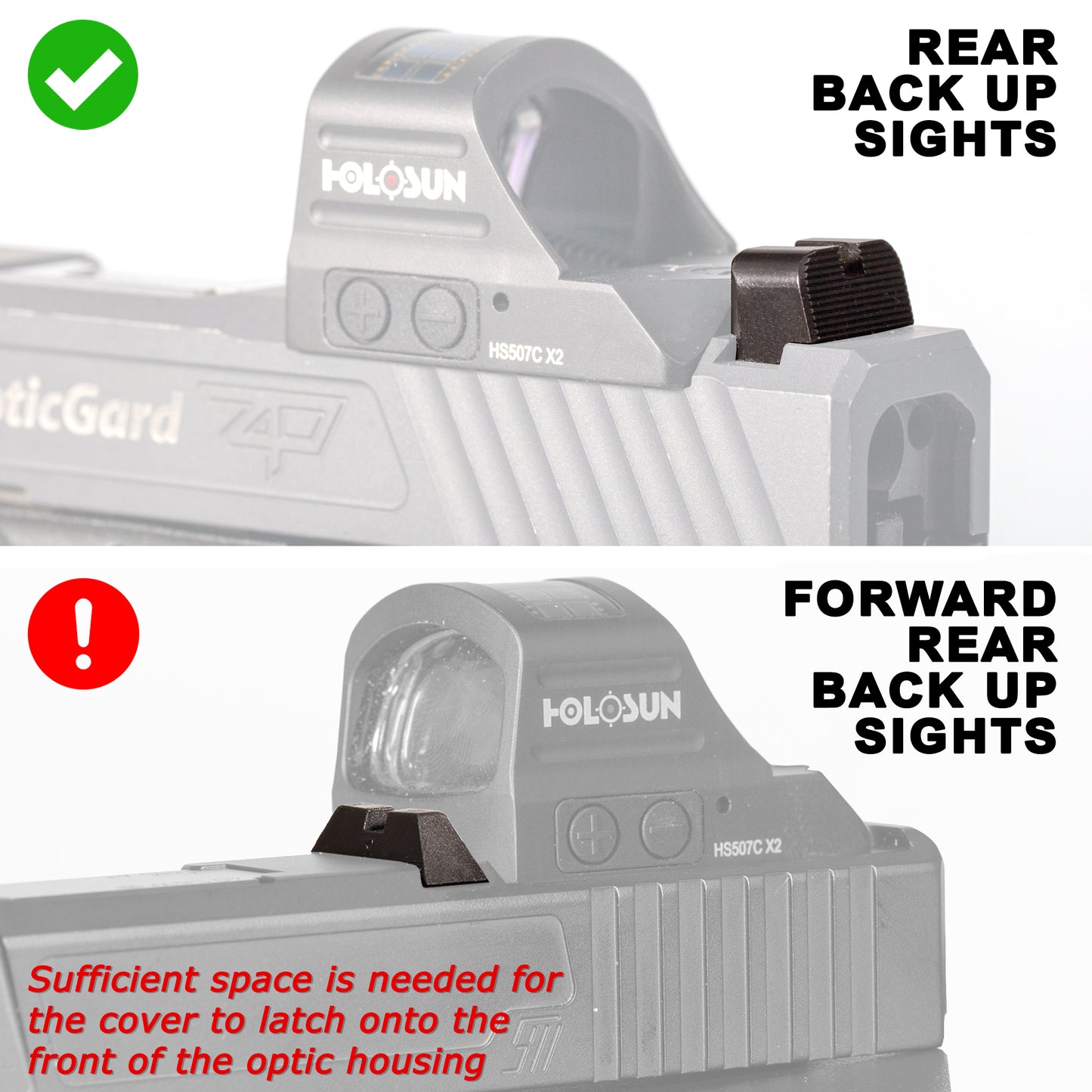 OpticGard Scope Cover for Holosun® 507C-X2/407C-X2 - OpticGard®