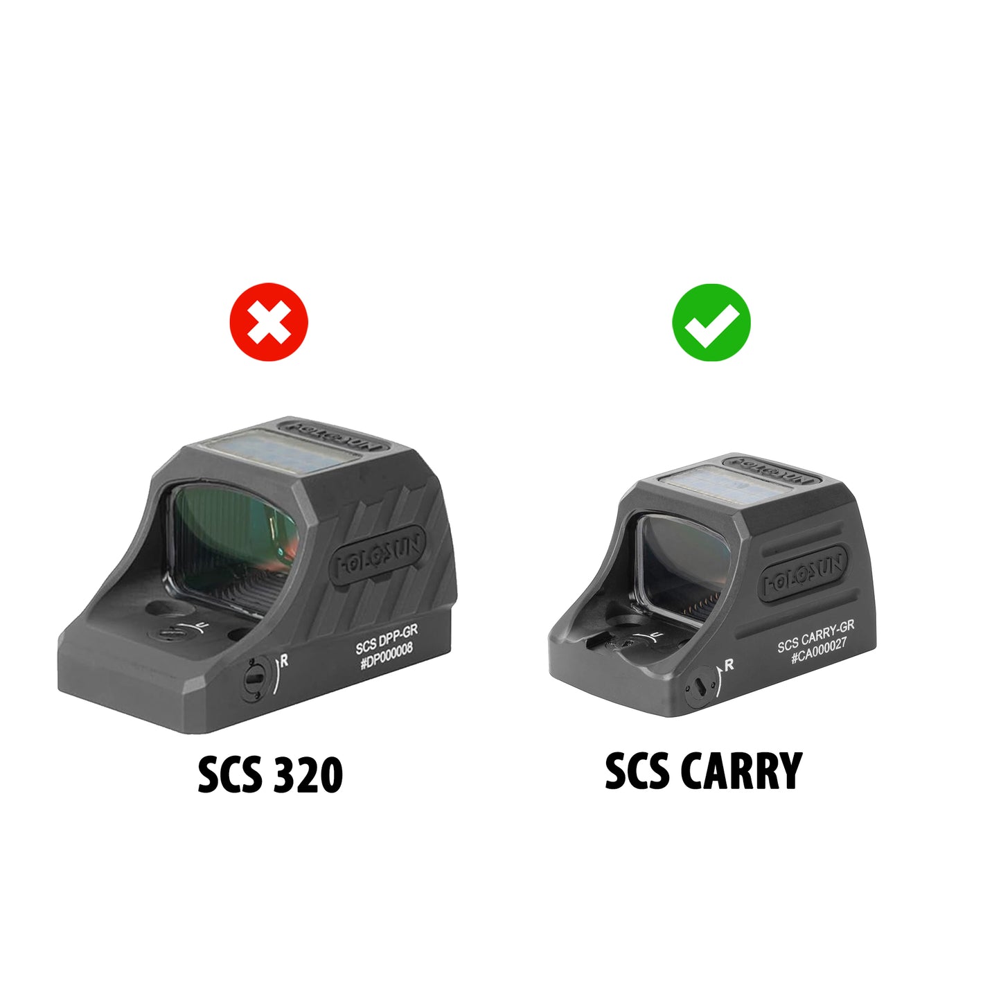 SCS 320 vs SCS Carry comparison for SCS carry