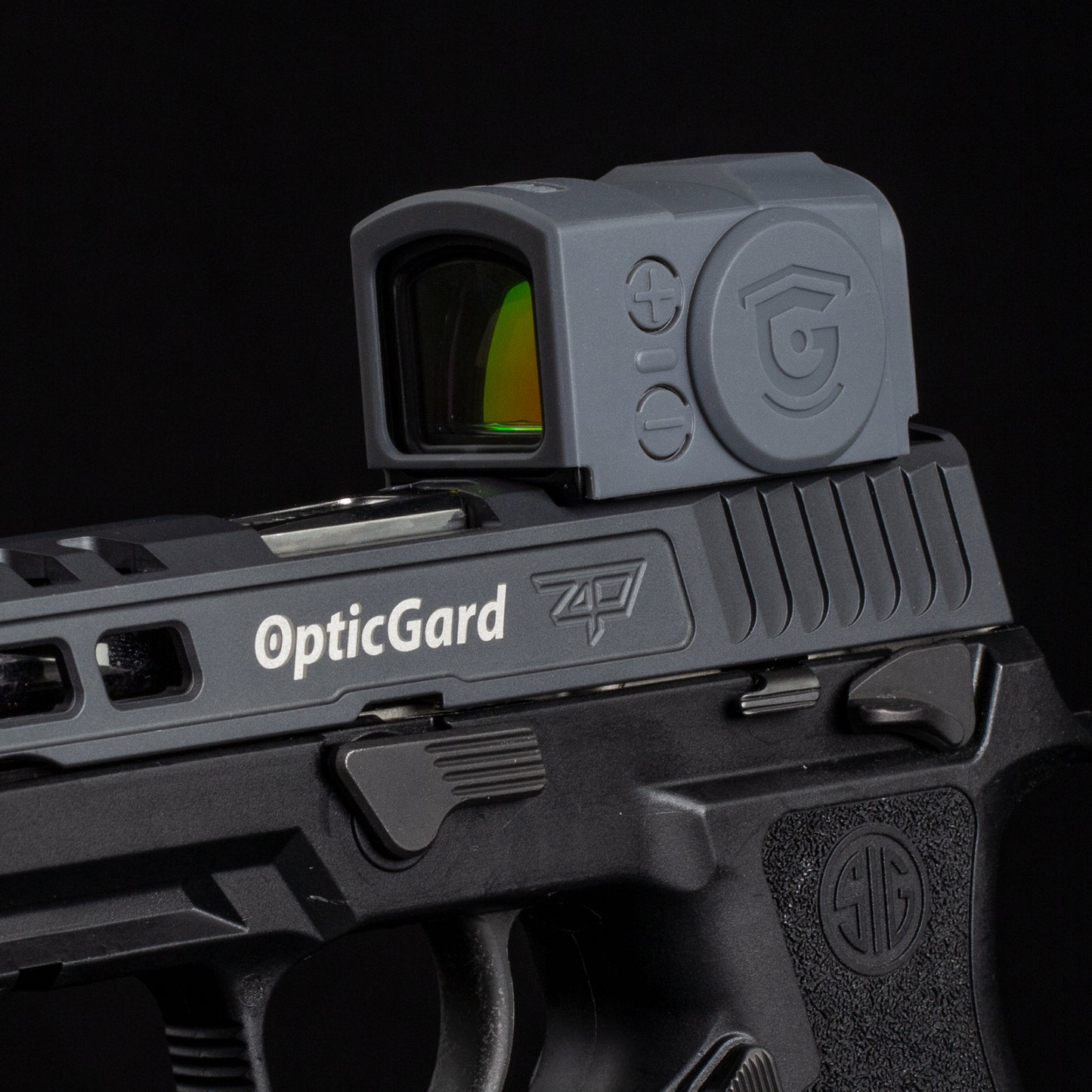 OpticGard Scope Cover for Aimpoint® Acro P-2 Gunmetal Gray