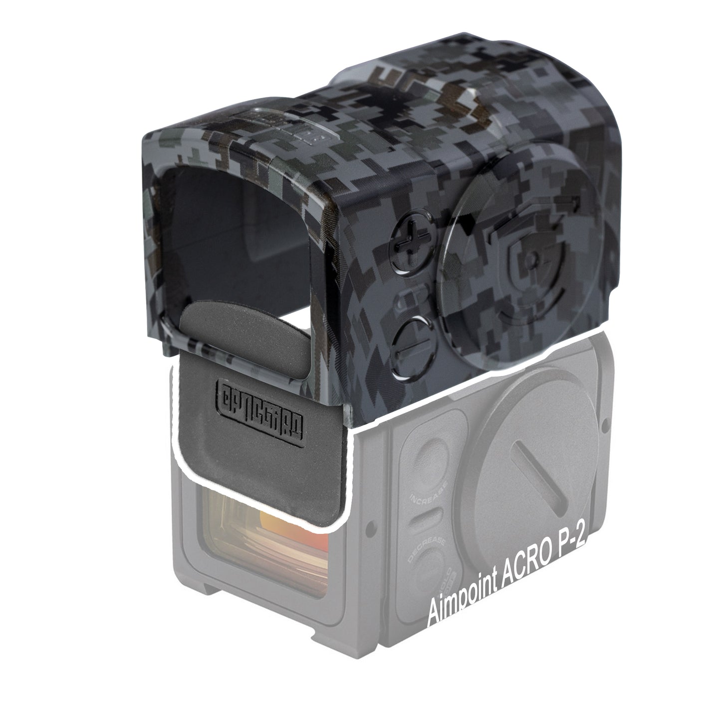 OpticGard Scope Cover for Aimpoint® Acro P-2 Gunmetal Gray Camo