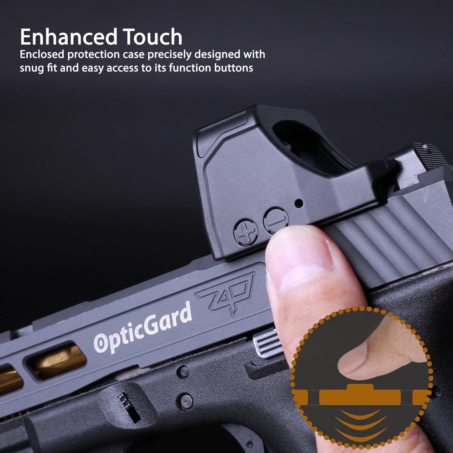 OpticGard Scope Cover for Holosun® 507Comp Black Cover