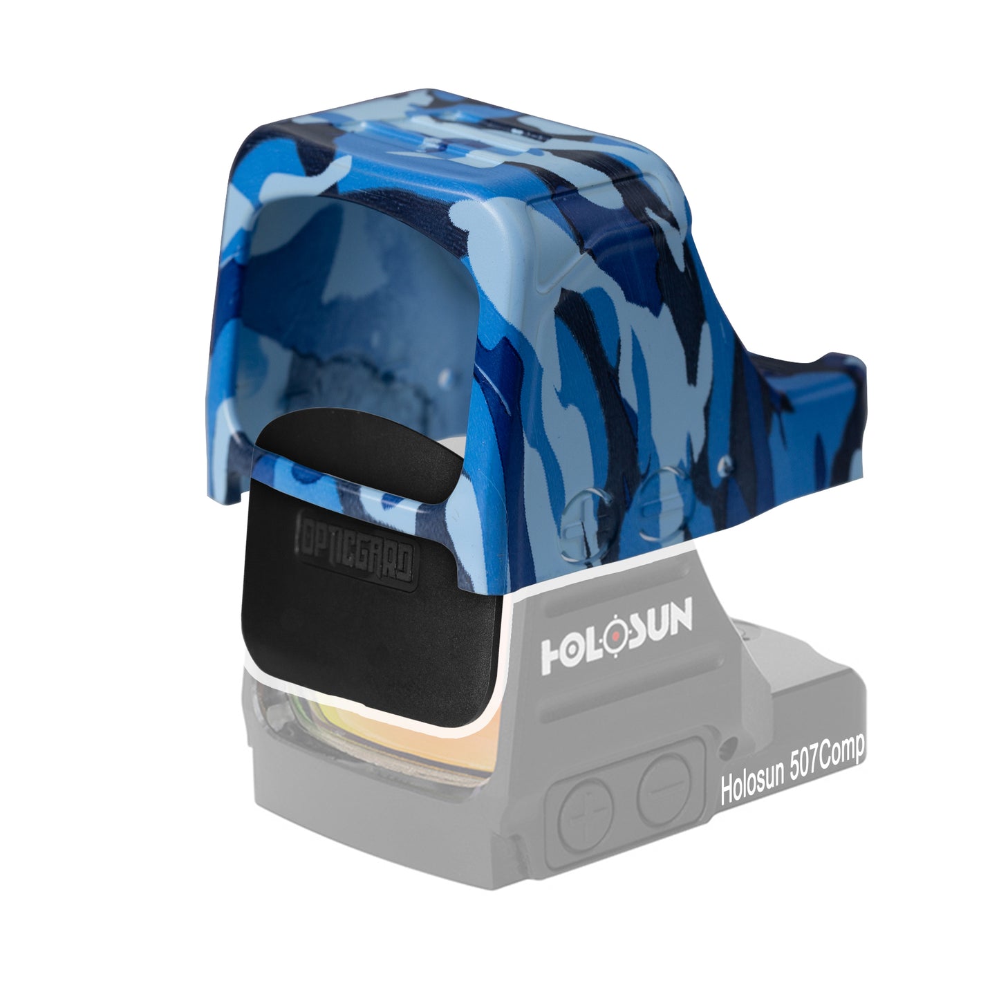 OpticGard Scope Cover for Holosun® 507Comp Navy Blue Camo