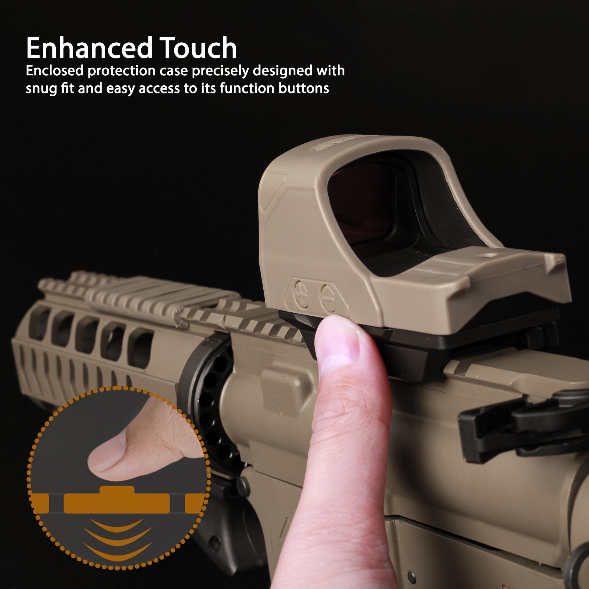 OpticGard Scope Cover for Holosun® 510C - OpticGard®  Enhanced Touch