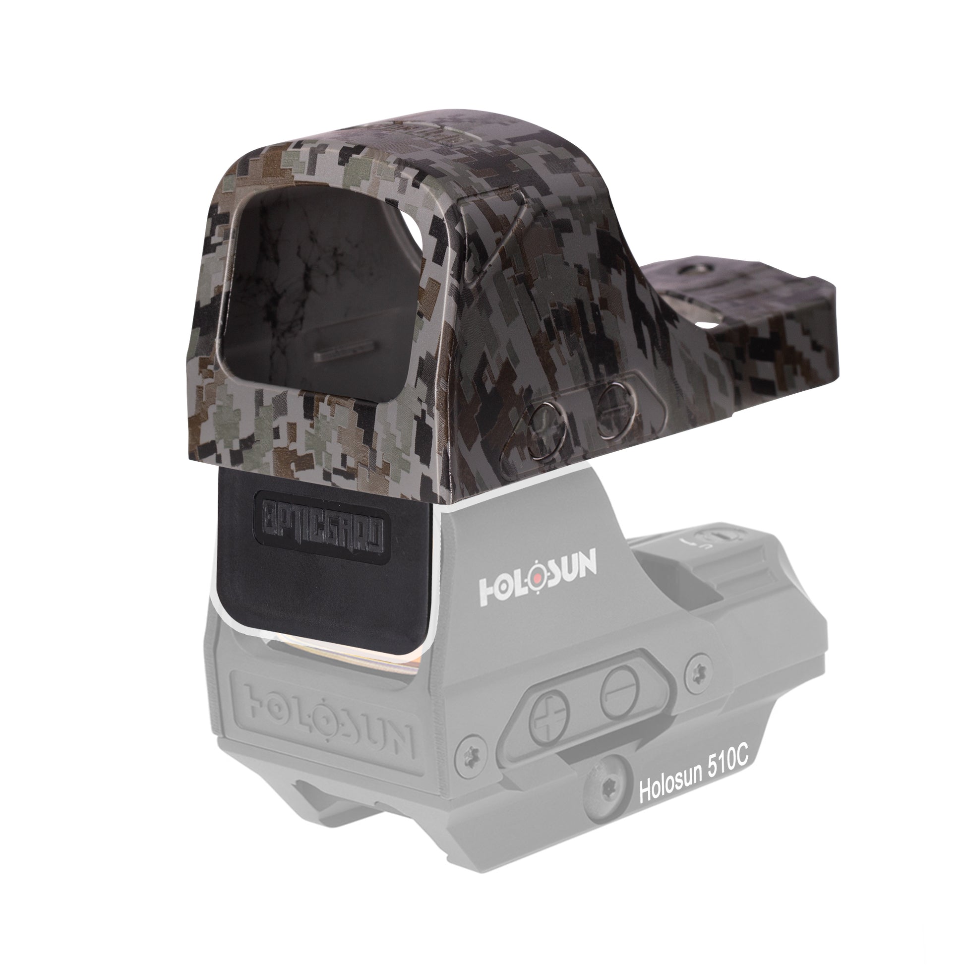 OpticGard Scope Cover for Holosun® 510C - OpticGard® Gunmetal Gray Camo