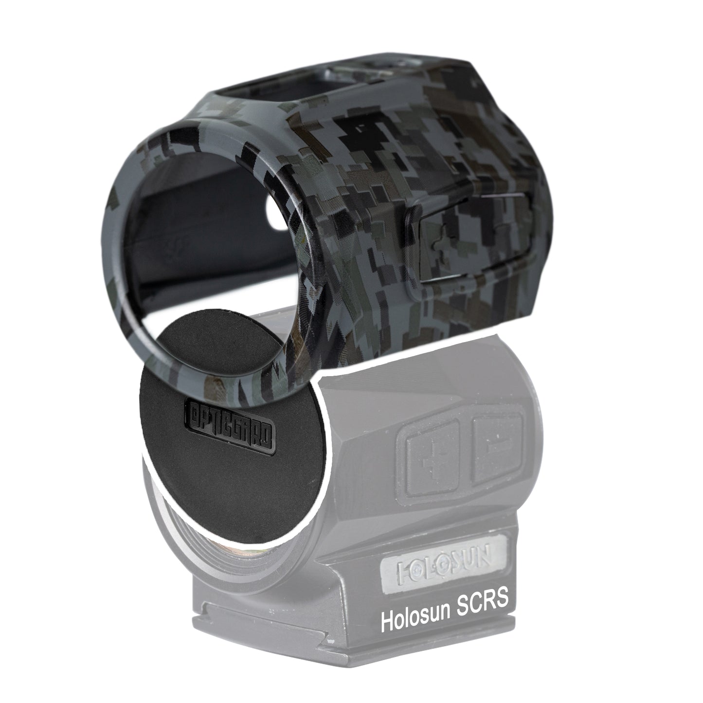 OpticGard Scope Cover for Holosun® SCRS Gunmetal Gray Camo