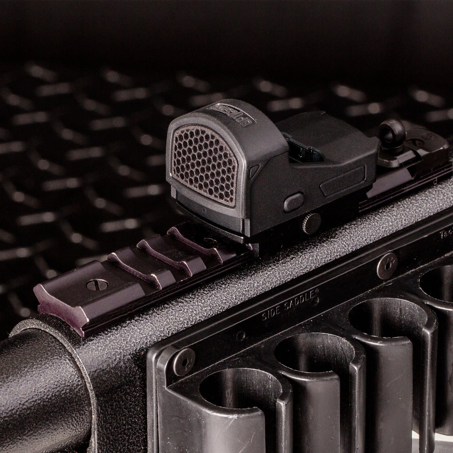 Black Optic Scope Cover with GlareGard Killflash Lens Installed for Burris® Fast Fire 3