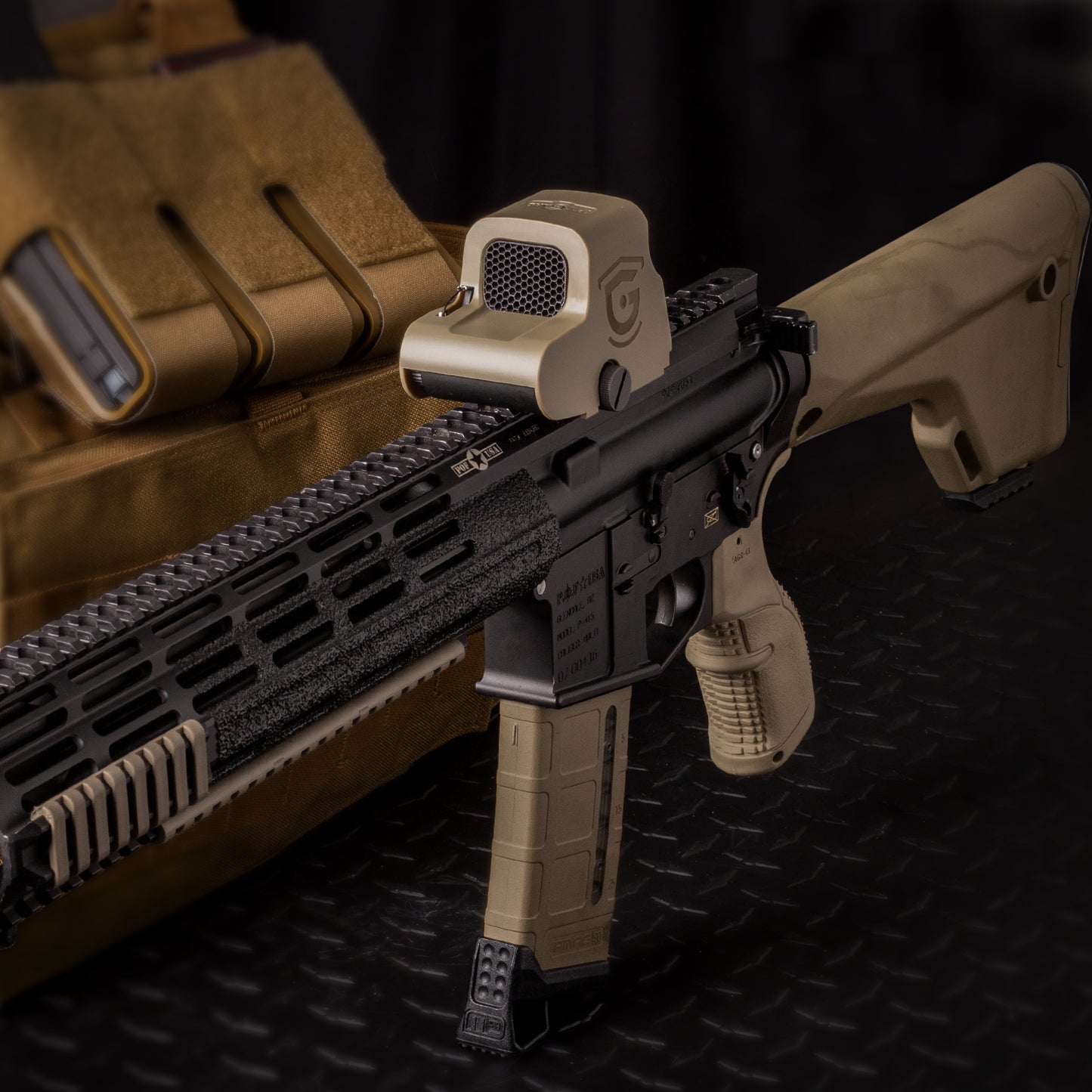 FDE Optic Scope Cover with GlareGard Killflash Anti-Reflective Lens Installed for Eotech® HWS XPS Series