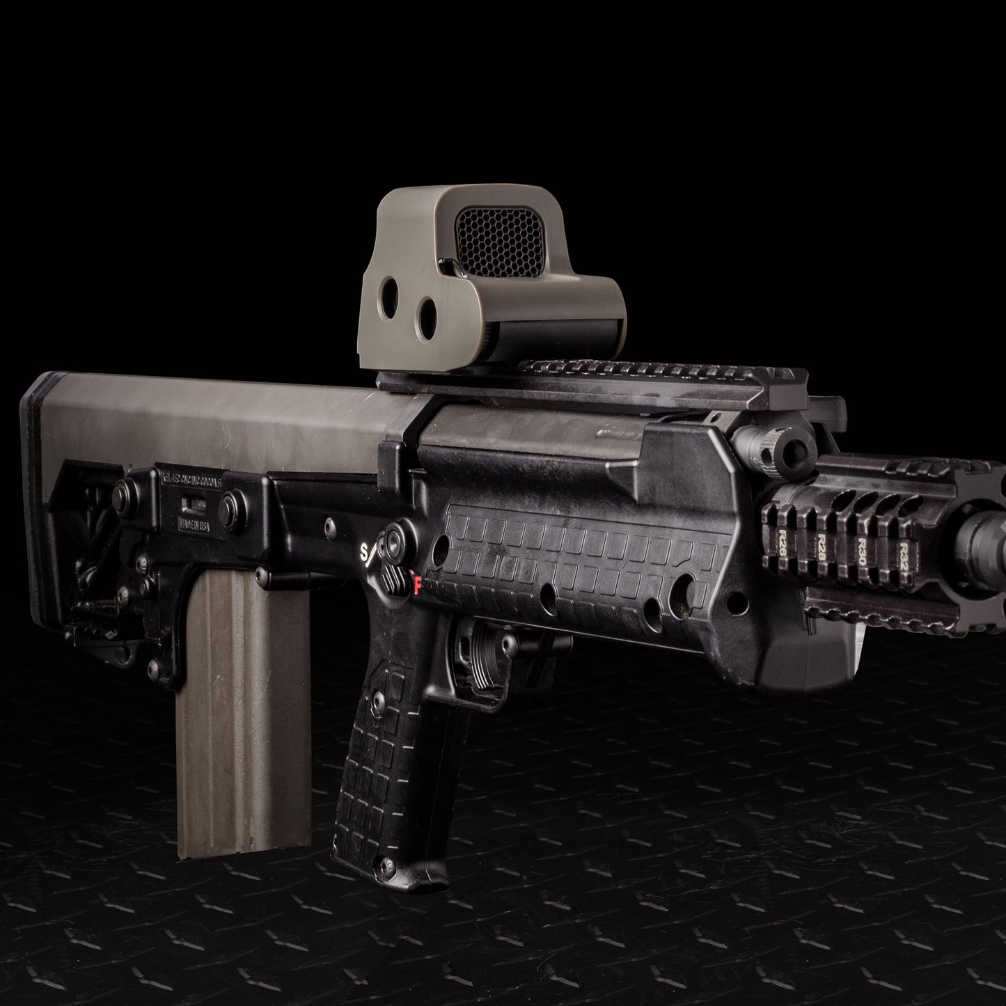 OD Green Optic Scope Cover with GlareGard Killflash Anti-Reflective Lens Installed for Eotech® HWS XPS Series