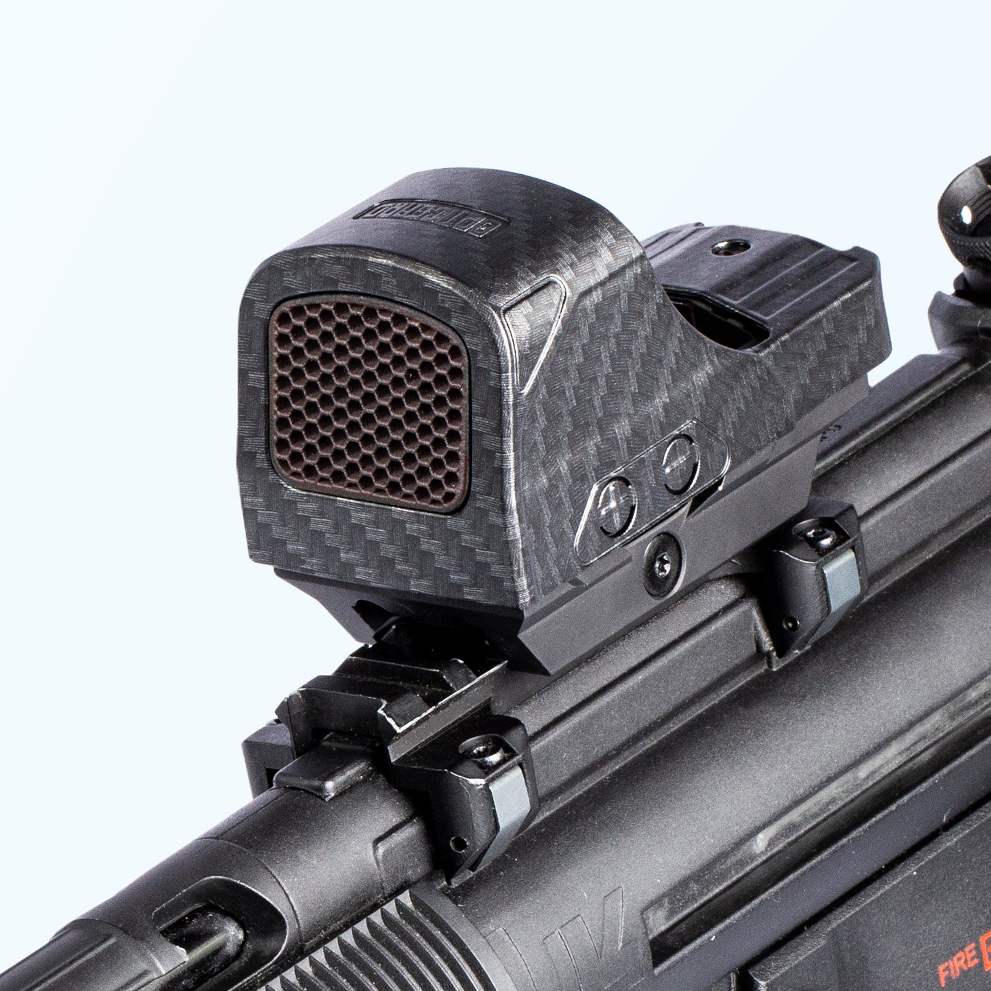 Black Optic Scope Cover with GlareGard Killflash Lens Installed for Holosun® 510C