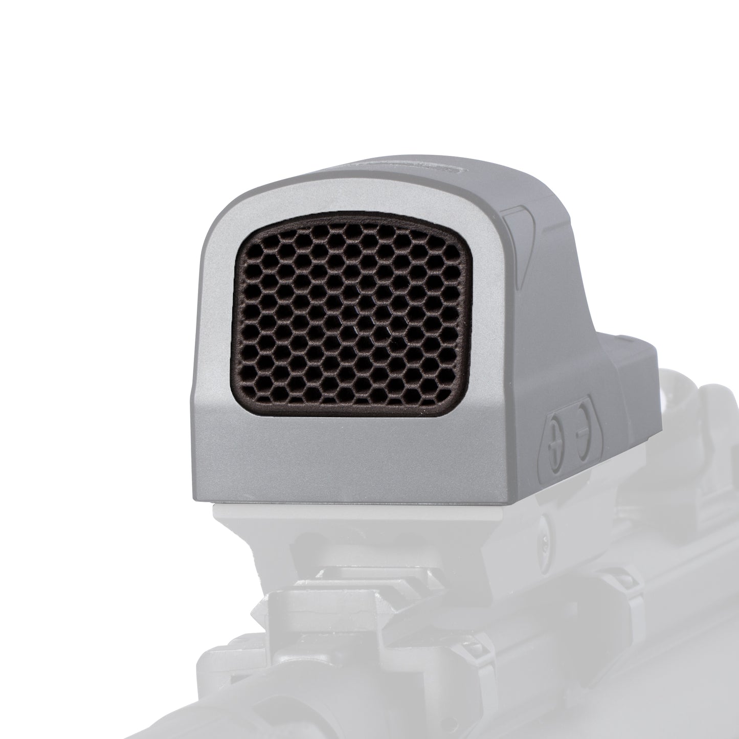 Optic Scope Cover with GlareGard Killflash Lens Installed for Holosun® 510C - Close Up