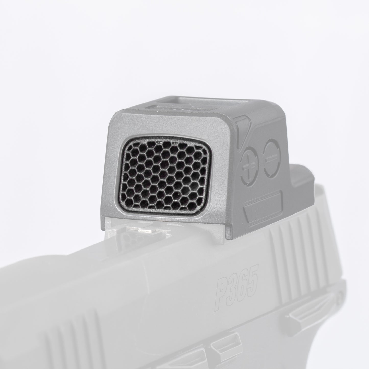 Optic Scope Cover with GlareGard Killflash Lens Installed for Holosun® EPS Carry - Close Up