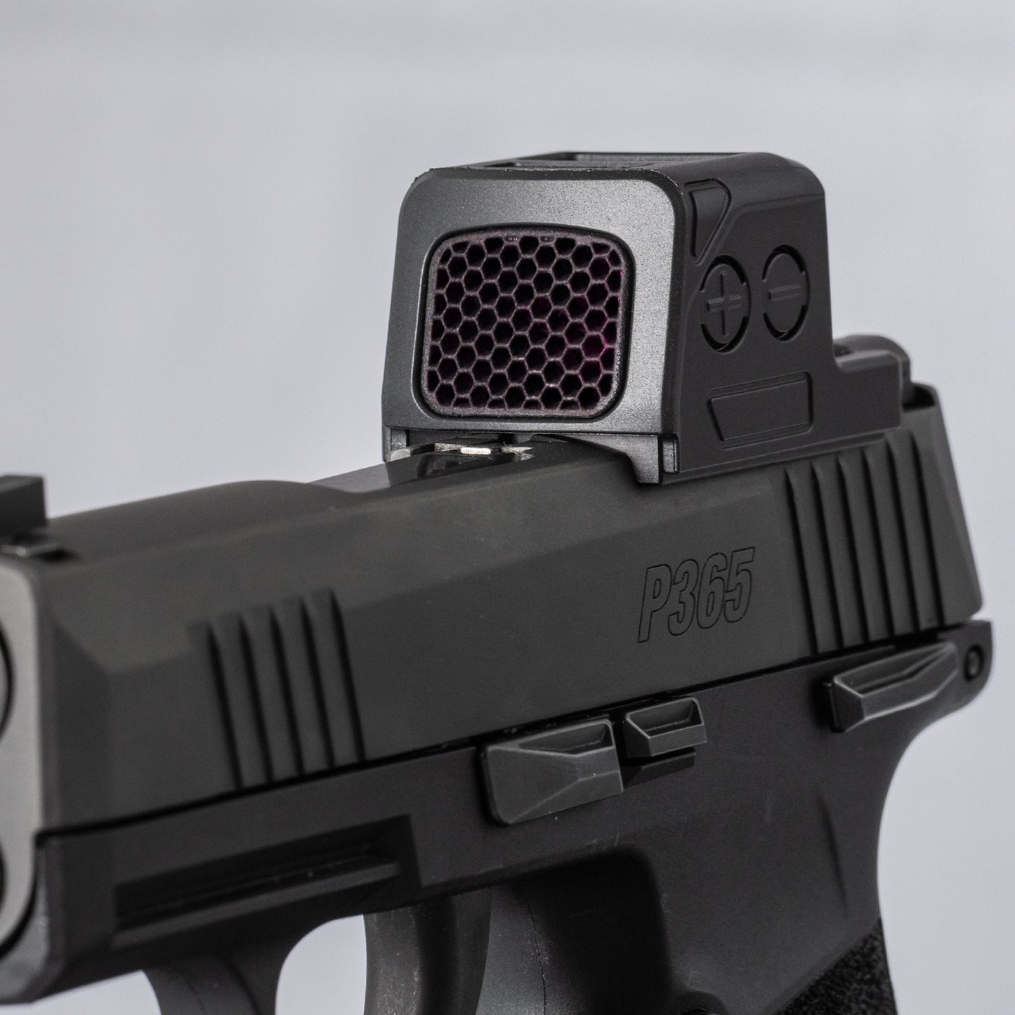 Black Optic Scope Cover with GlareGard Killflash Lens Installed for Holosun® EPS Carry