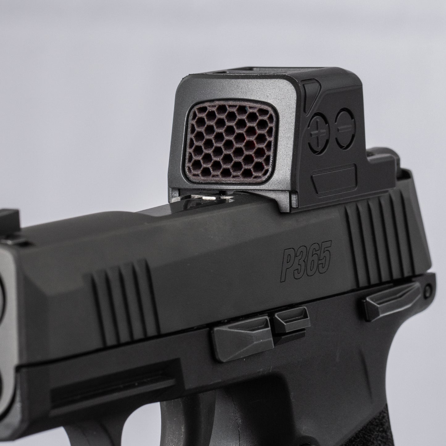 Black Optic Scope Cover with GlareGard Killflash Lens Installed for Holosun® EPS Carry
