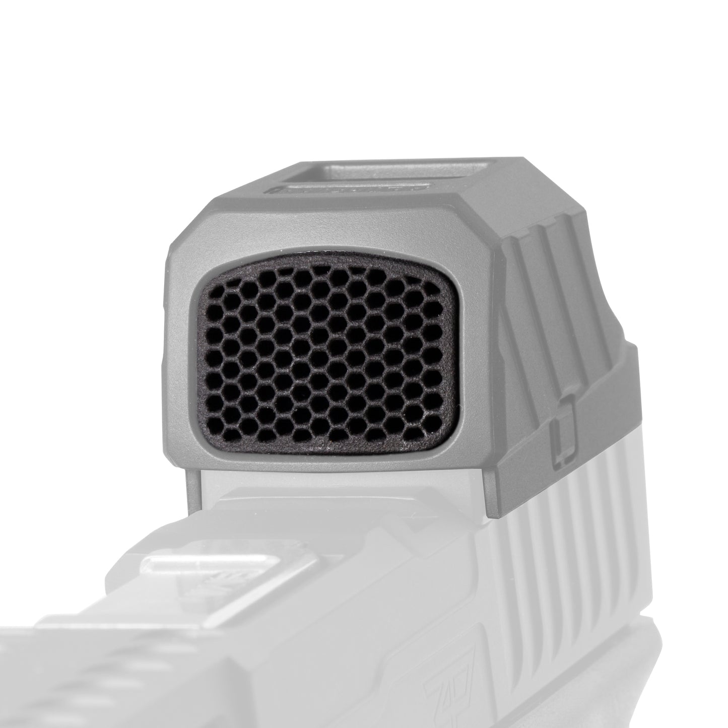 Optic Scope Cover with GlareGard Killflash Lens Installed for Holosun® SCS 320 - Close Up