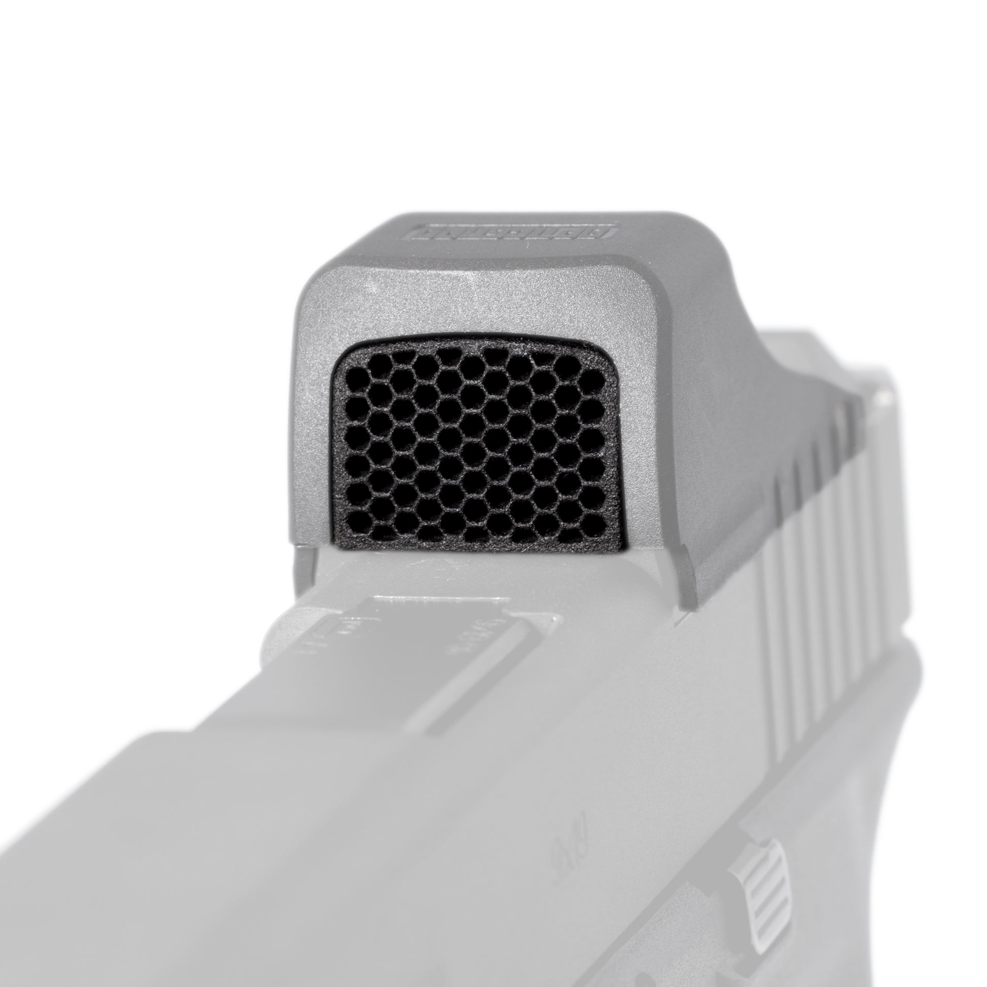 Optic Scope Cover with GlareGard Killflash Lens Installed for Holosun® SCS MOS - Close Up