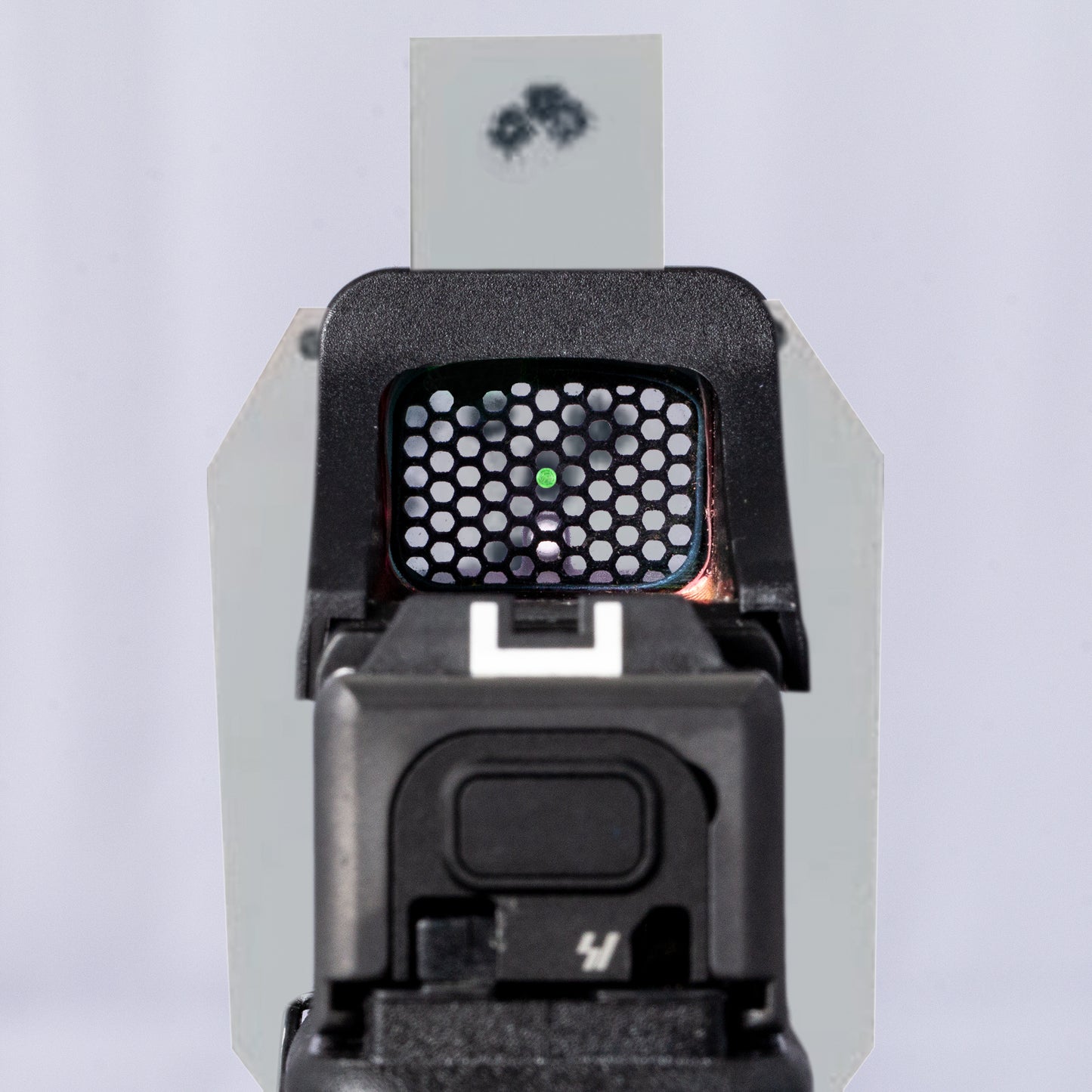 Optic Scope Cover with GlareGard Killflash Lens Installed for Holosun® SCS MOS - Rear View