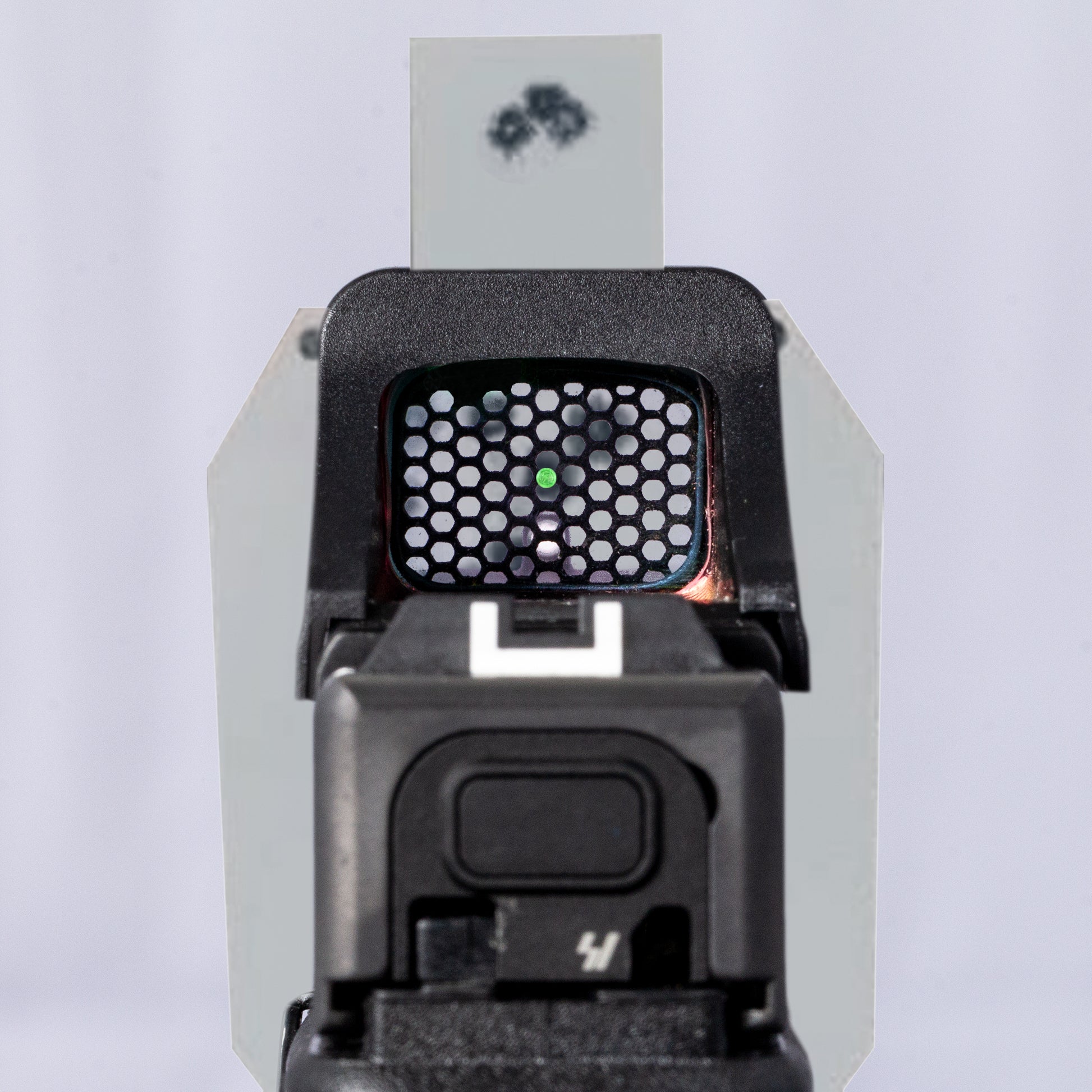 Optic Scope Cover with GlareGard Killflash Lens Installed for Holosun® SCS MOS - Rear View