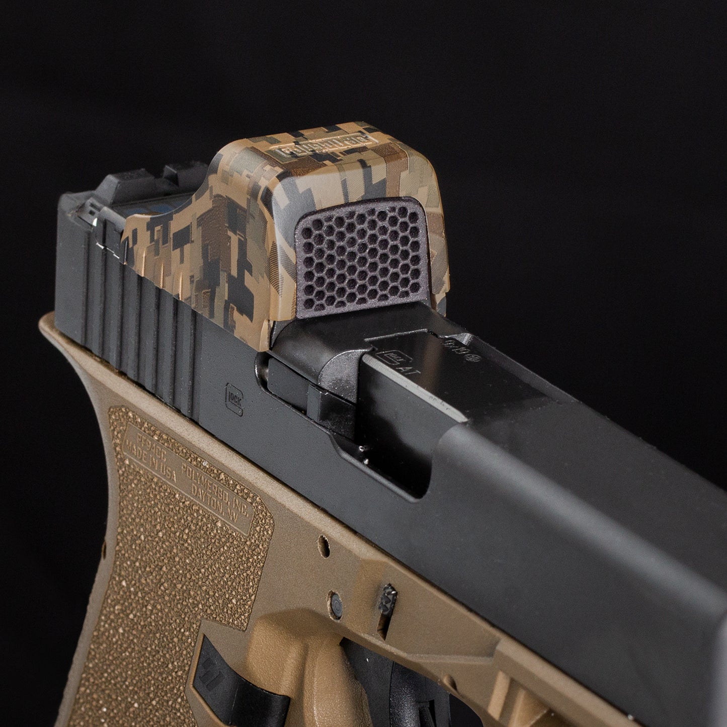 FDE Optic Scope Cover with GlareGard Killflash Lens Installed for Holosun® SCS MOS