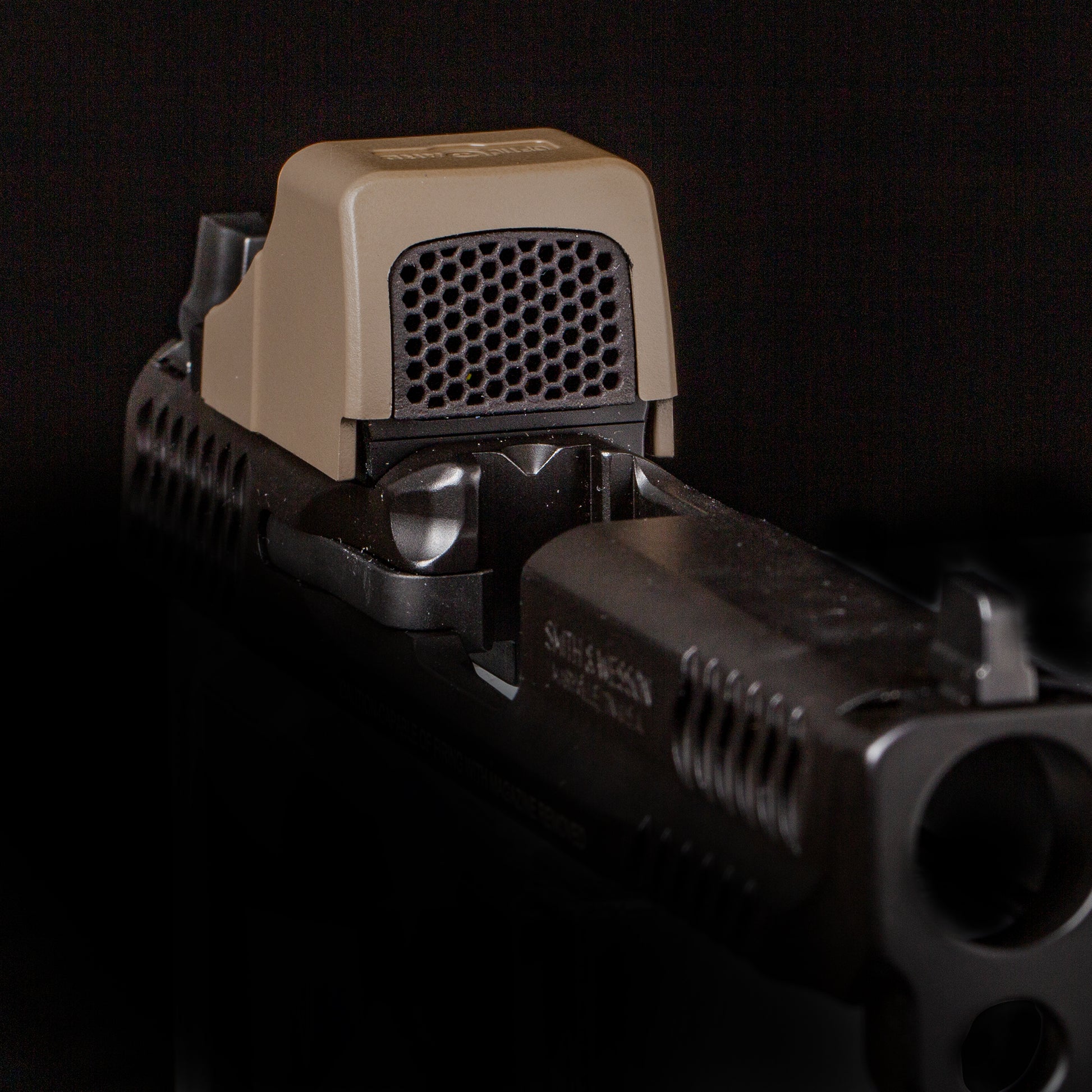 FDE Optic Scope Cover with GlareGard Killflash Anti-Reflective Lens Installed for Holosun® SCS MP2