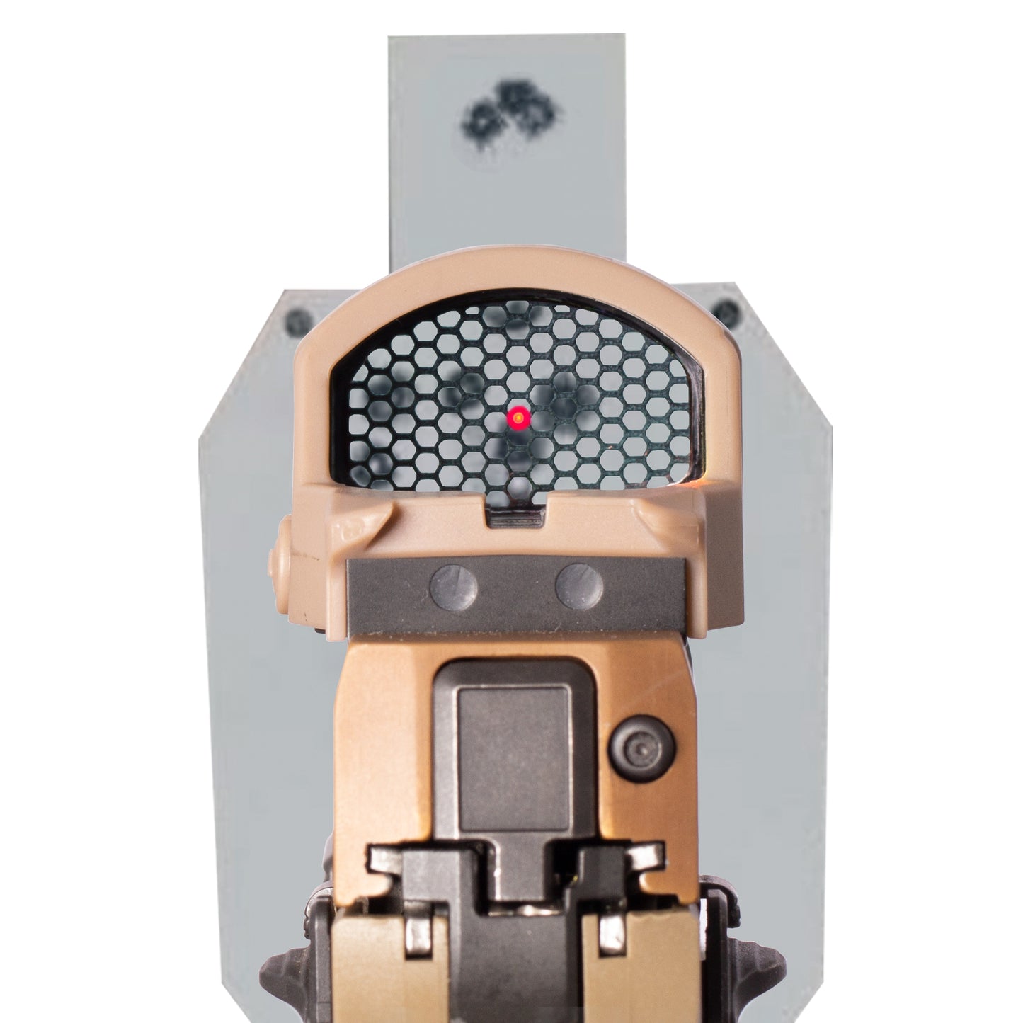 FDE Optic Scope Cover with GlareGard Killflash Lens Installed for SIG SAUER® ROMEO1PRO - Rear View