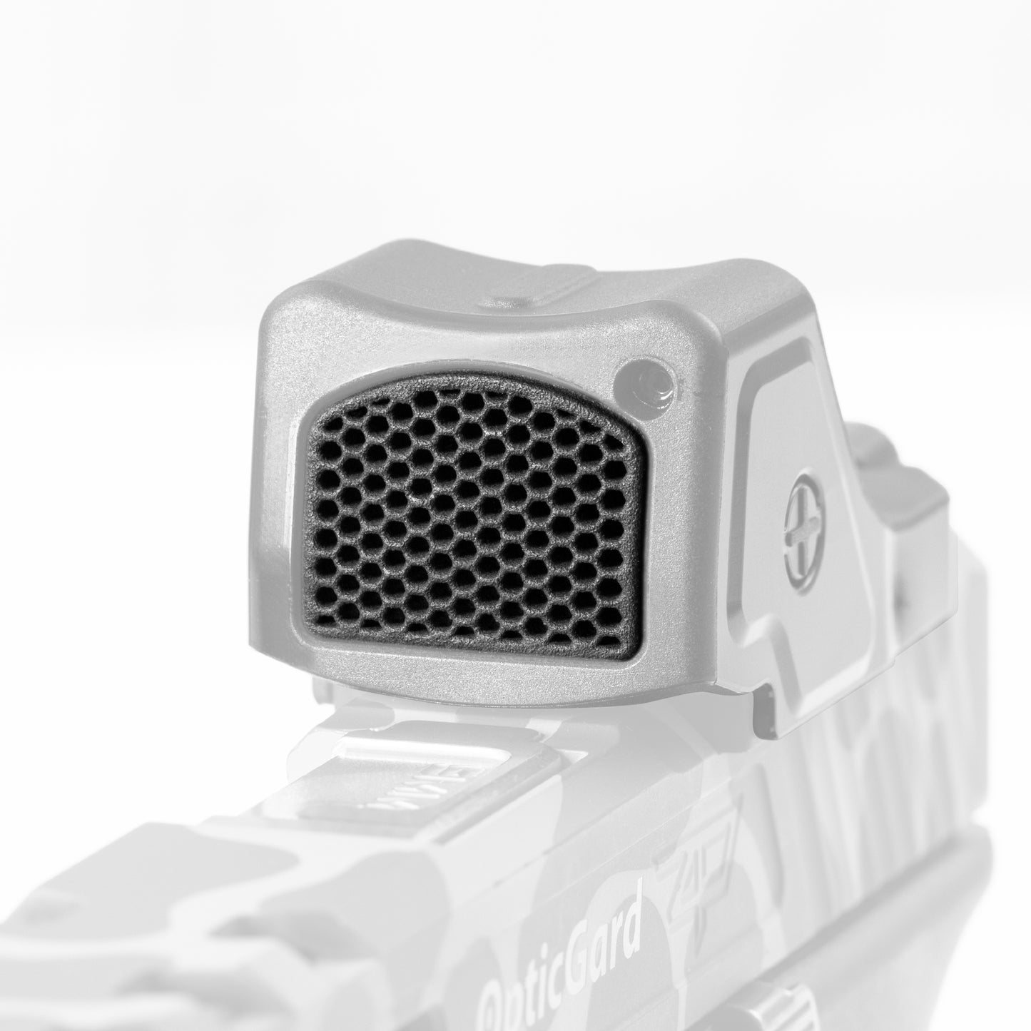 Optic Scope Cover with GlareGard Killflash Lens Installed for Trijicon® RMR HD - Close Up