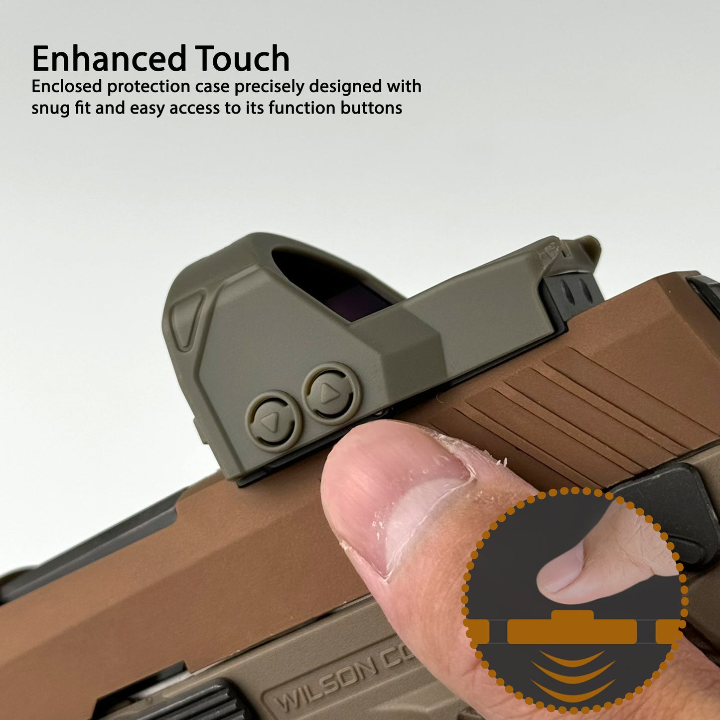 OpticGard Scope Cover for SIG Romeo1Pro Enhanced Touch Cover