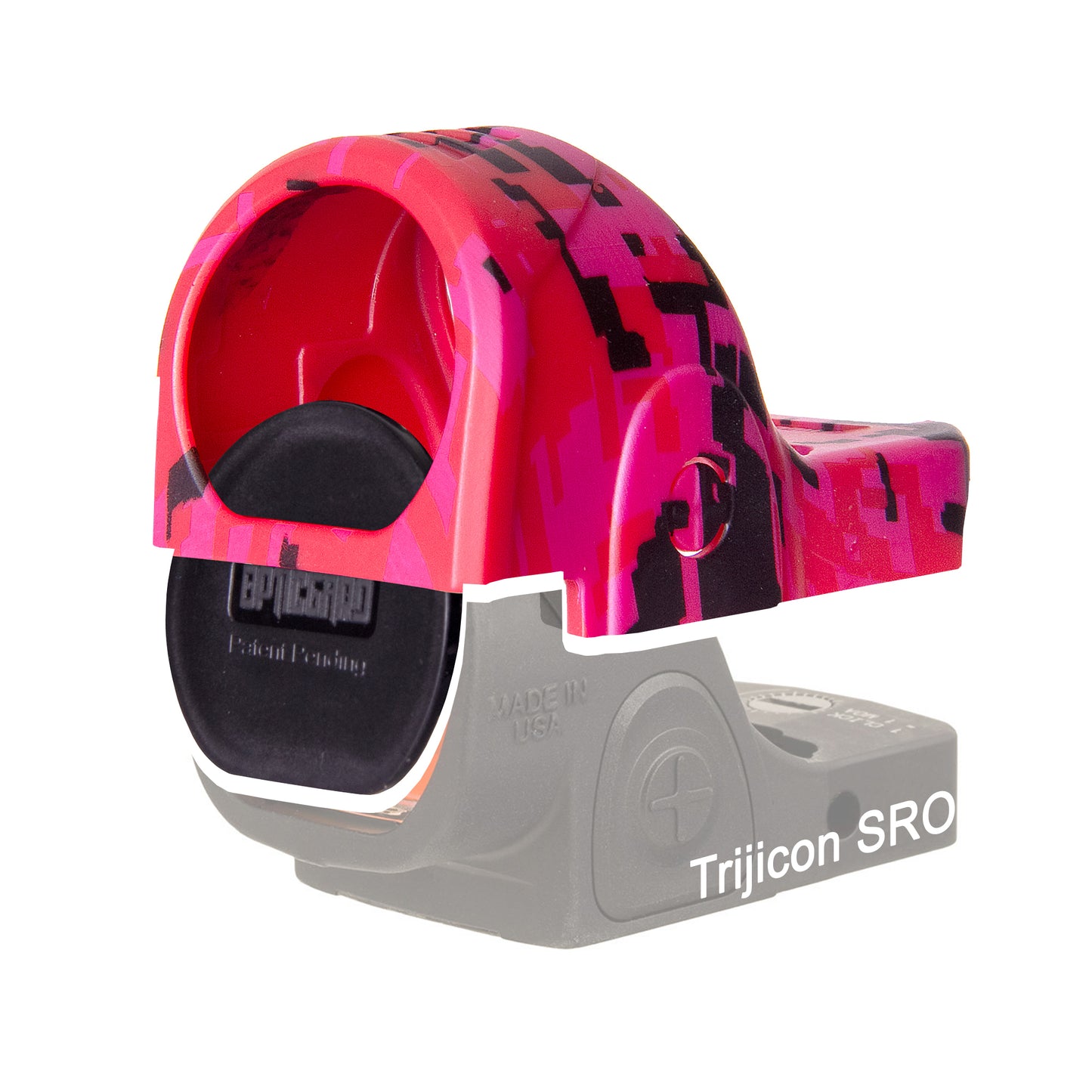 OpticGard Scope Cover for Trijicon® SRO Passion Red Camo