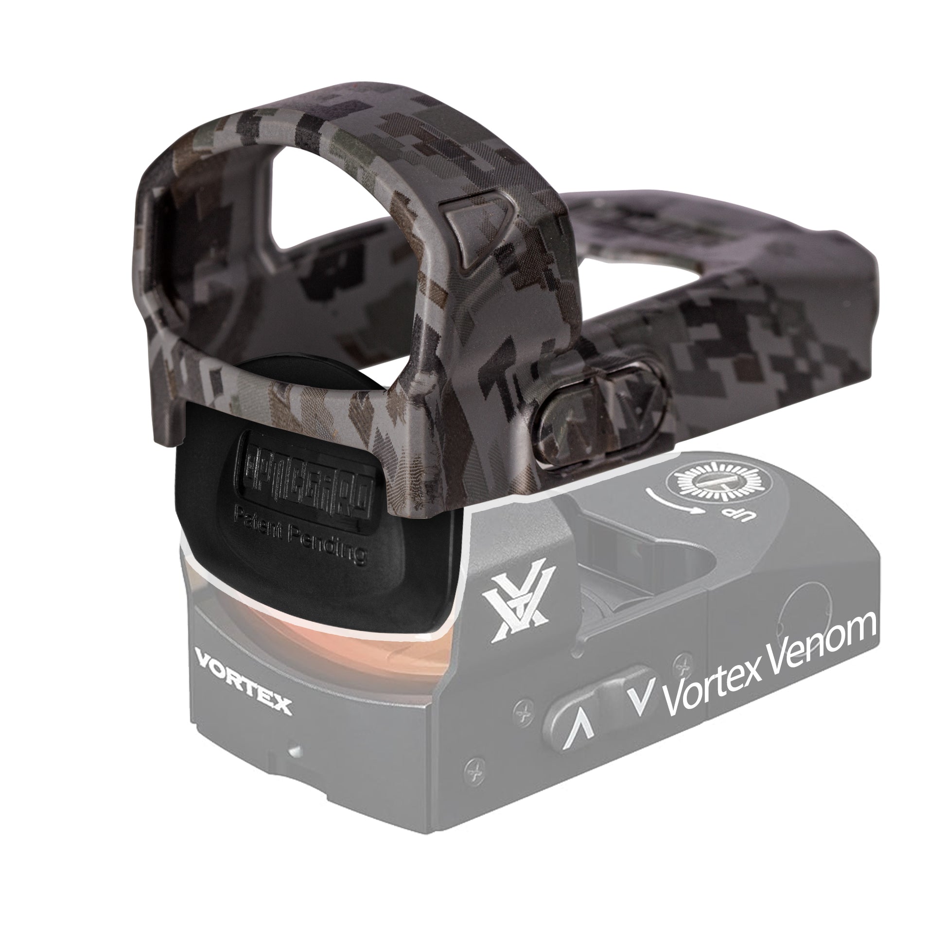 OpticGard Scope Cover for Vortex Venom Gunmetal Gray Camo