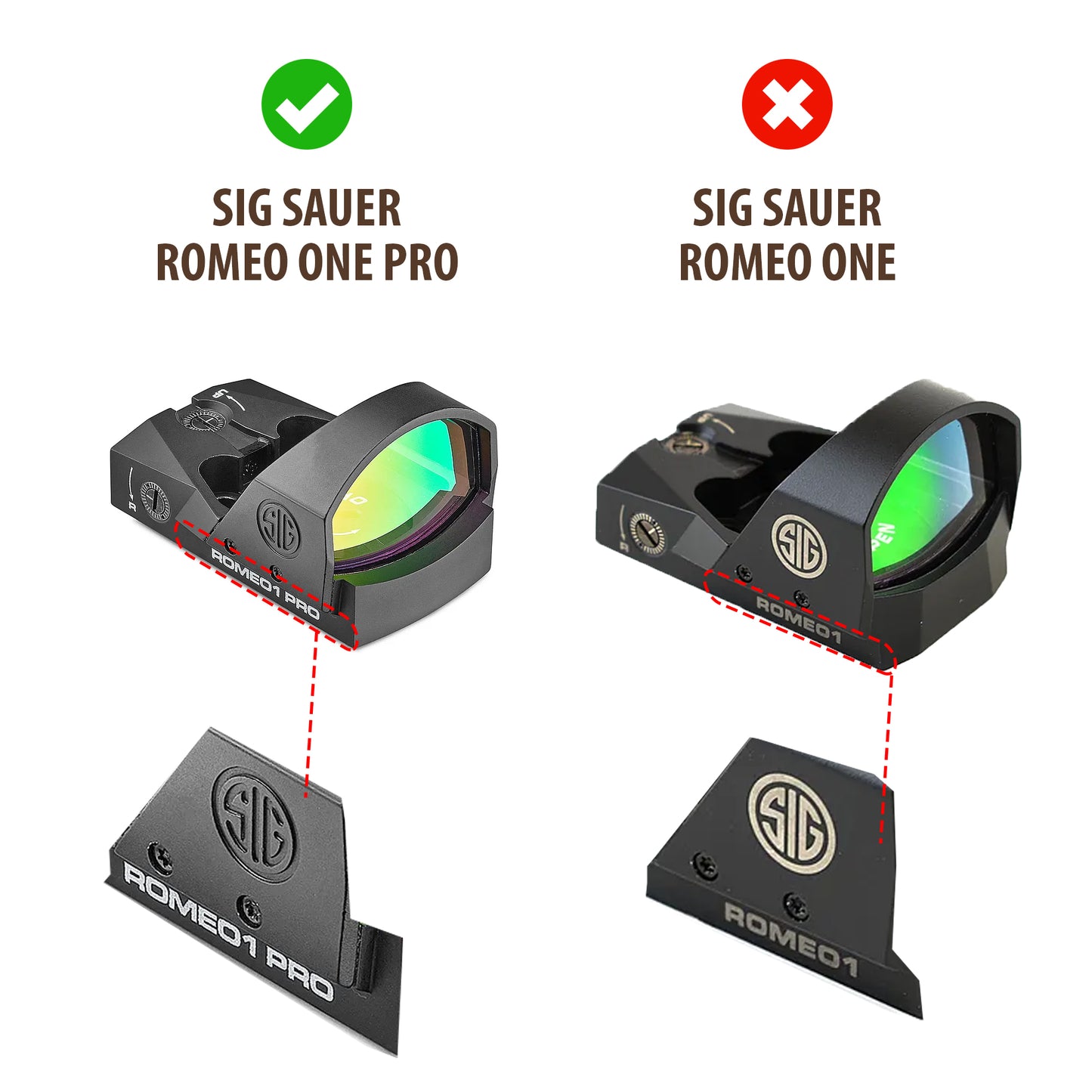 SIG SAUER ROMEO1PRO Comparison