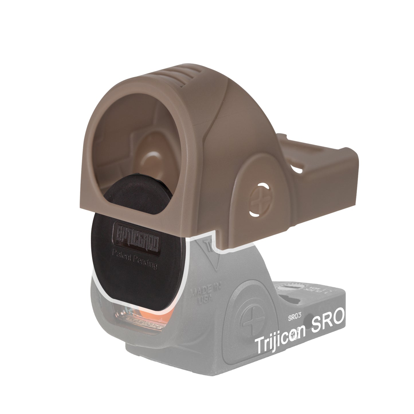 OpticGard Scope Cover for Trijicon® SRO FDE