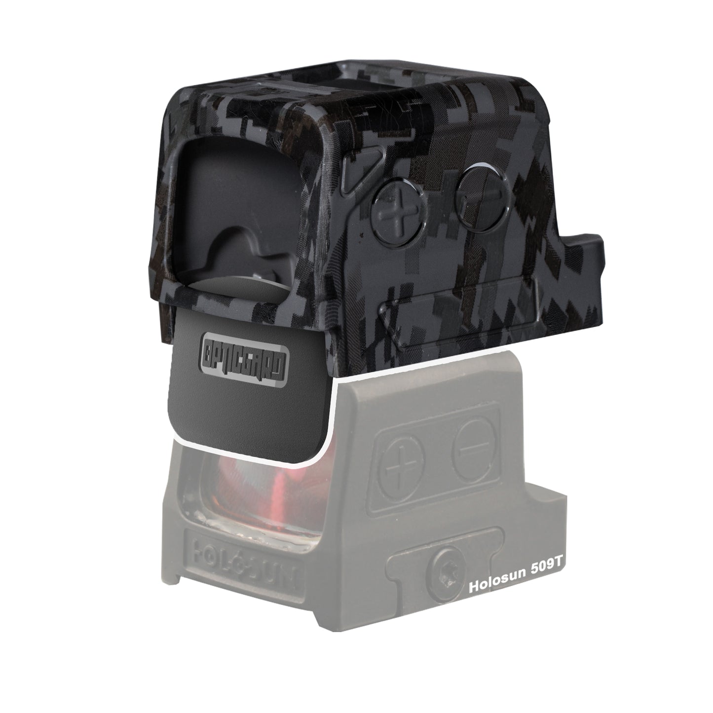 OpticGard Scope Cover for Holosun® 509T - OpticGard® Gunmetal Gray Camo Cover