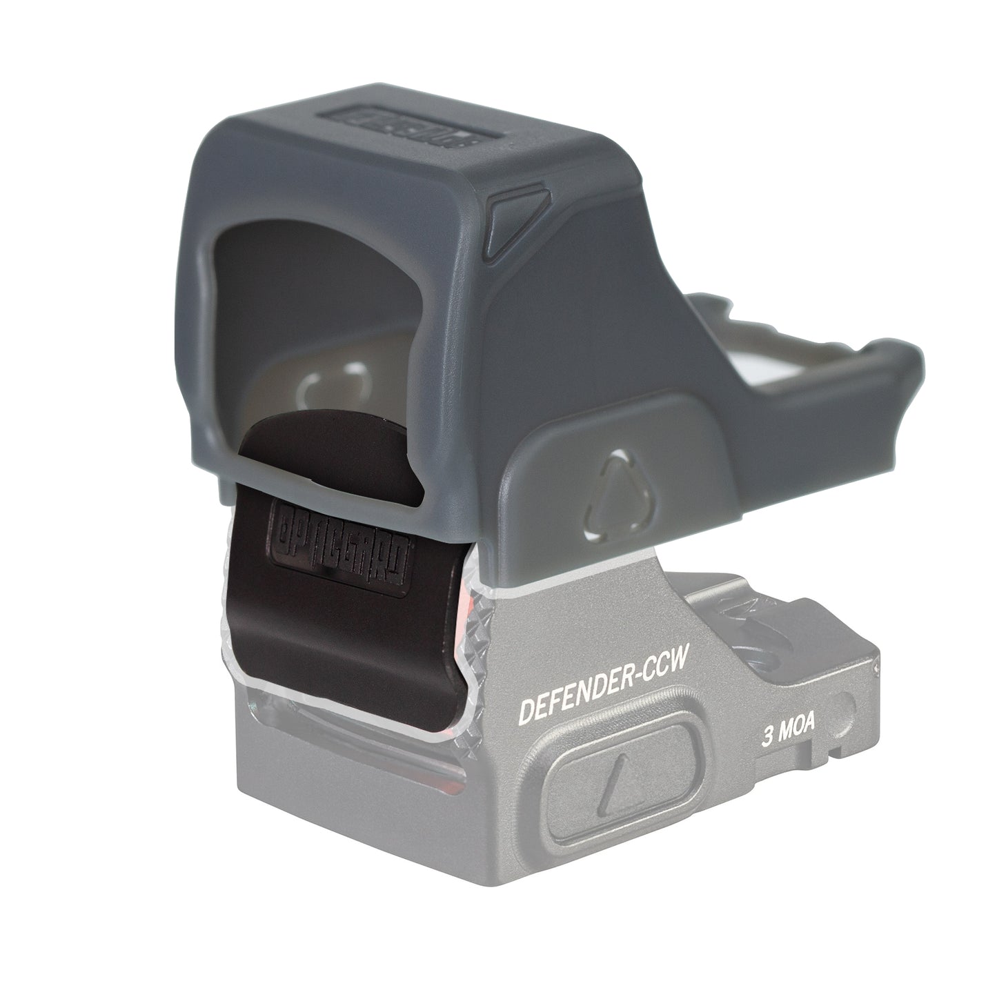 OpticGard Scope Cover for Vortex Defender CCW Gunmetal Gray