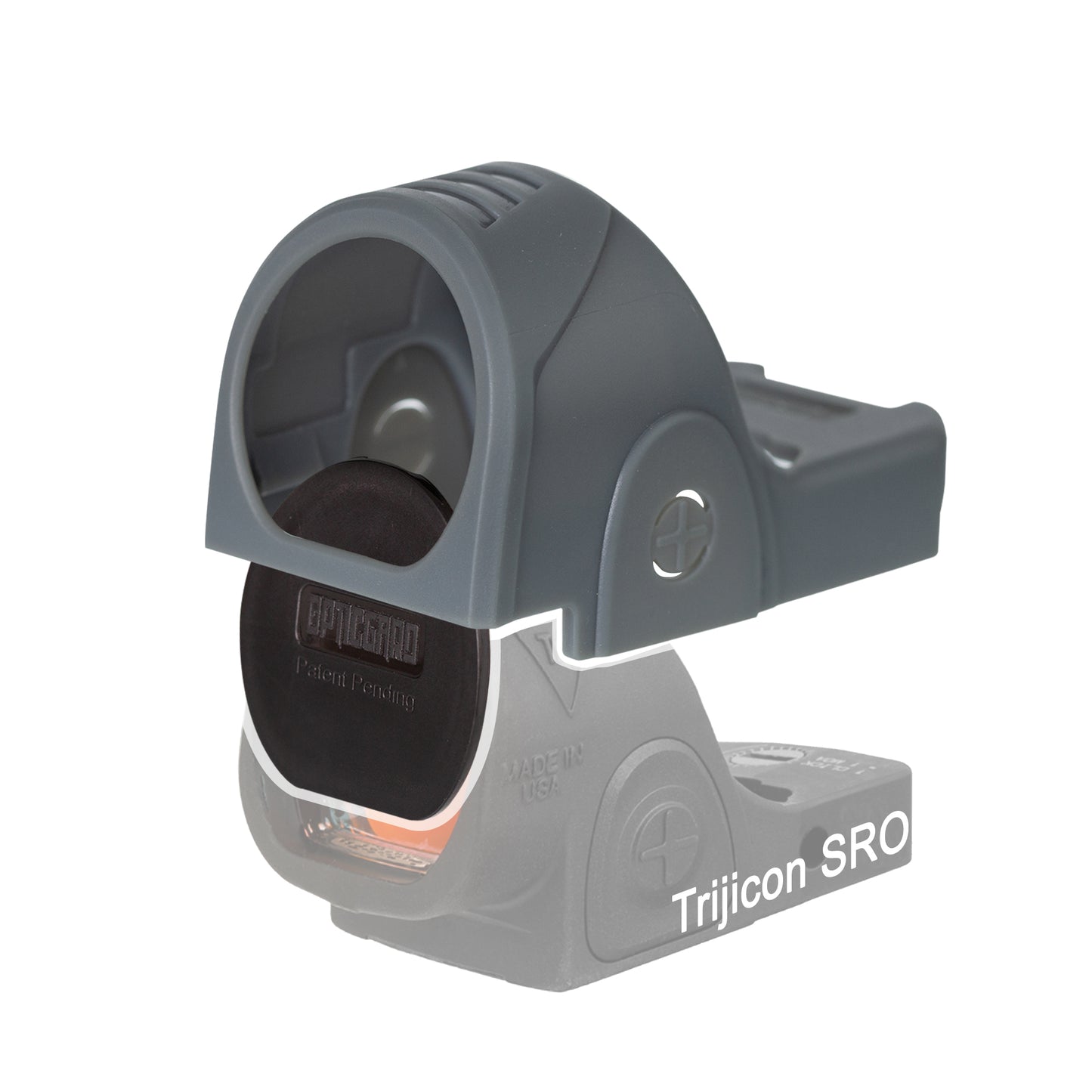 OpticGard Scope Cover for Trijicon® SRO Gunmetal Gray