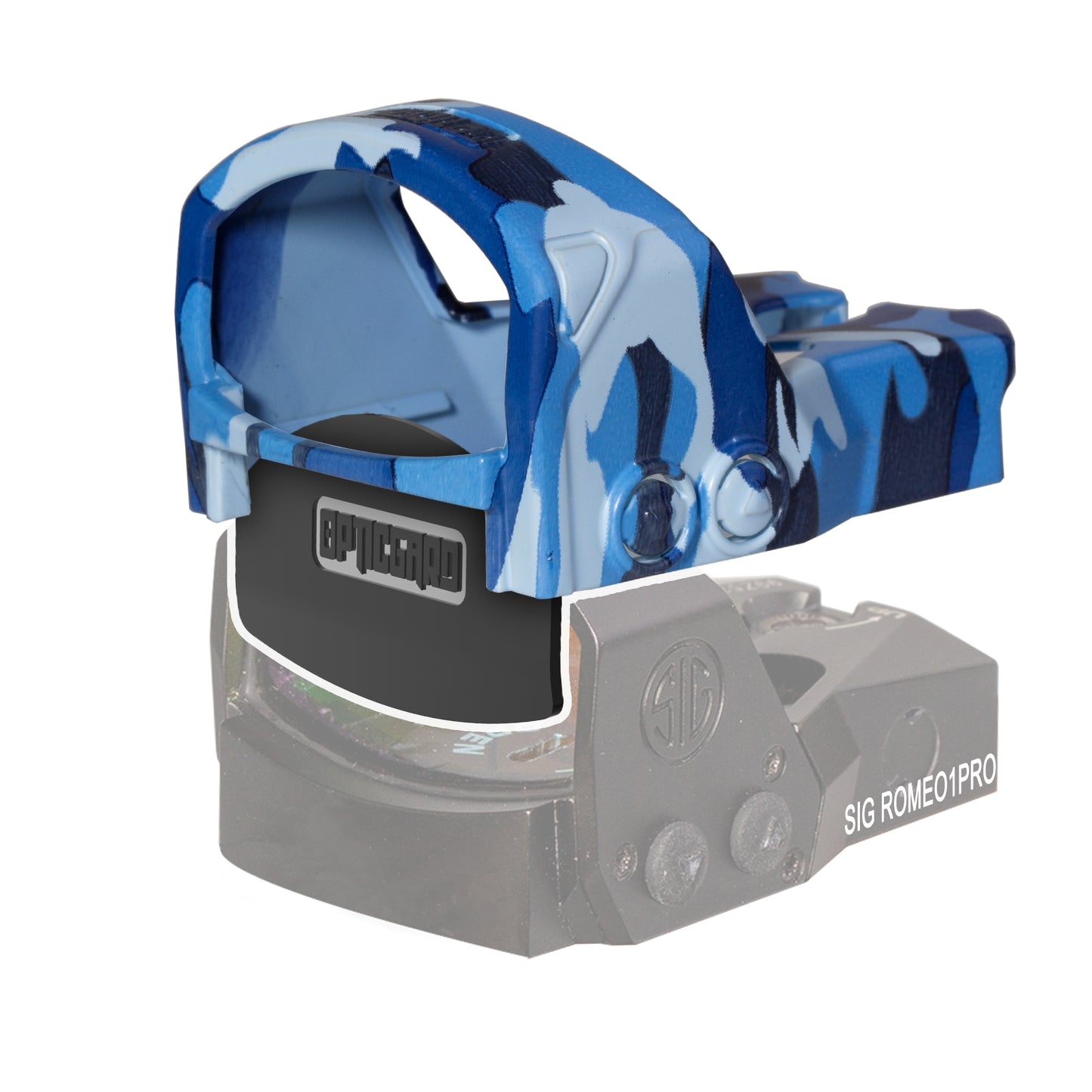 OpticGard Scope Cover for SIG Romeo1Pro Navy Blue Camo Cover