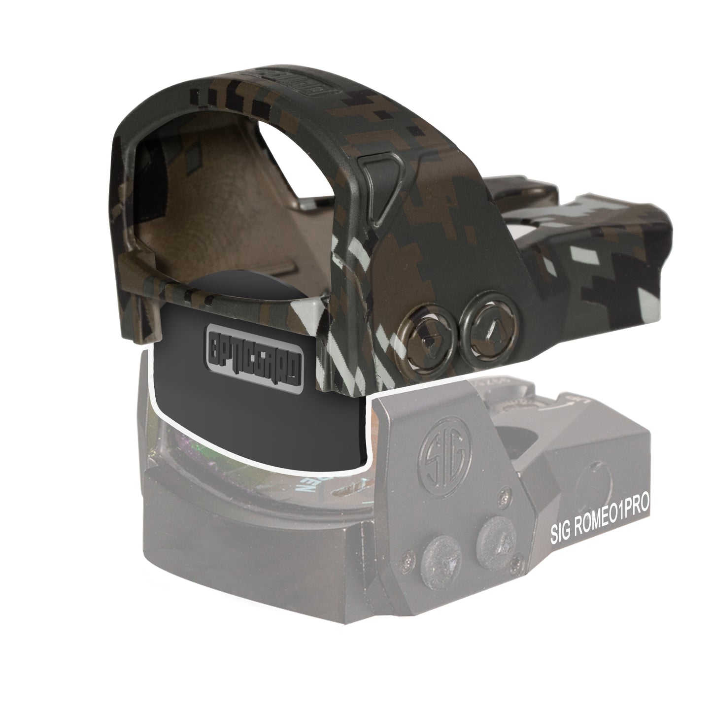 OpticGard Scope Cover for SIG Romeo1Pro OD Green Camo Cover