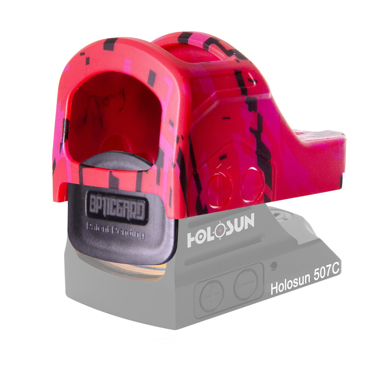 OpticGard Scope Cover for Holosun® 507C Passion Red Camo Cover