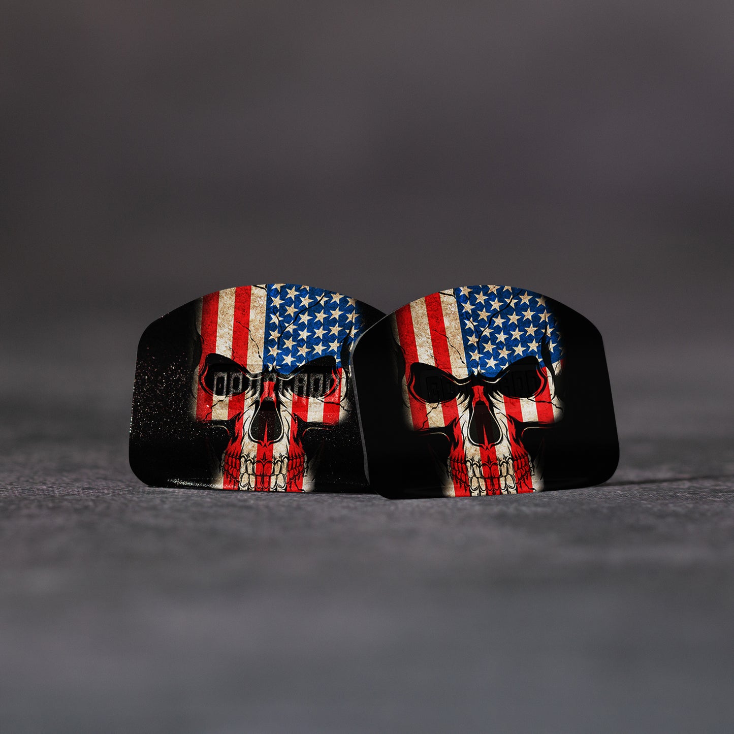 OpticGard Training Lens for Leupold® Deltapoint Pro US Flag Skull Second Design