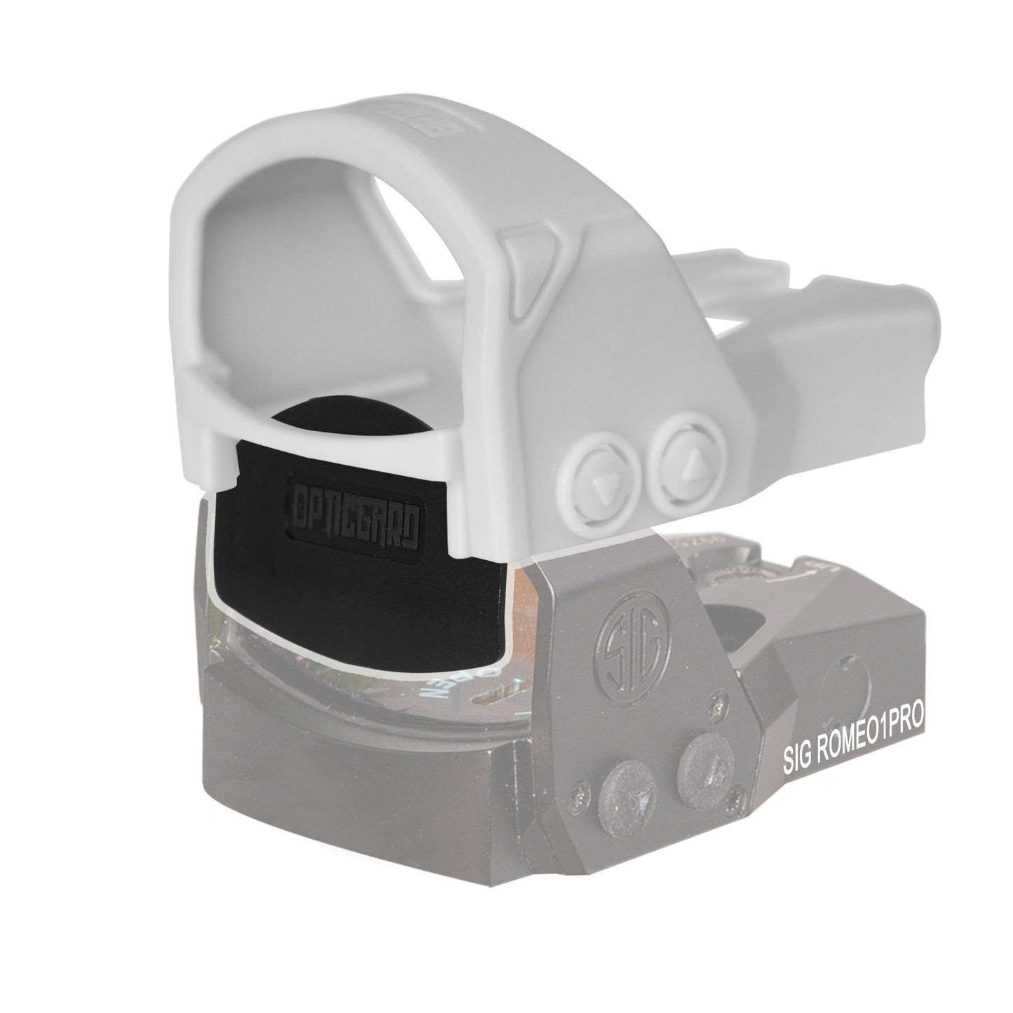 OpticGard Scope Cover for Sig Sauer® ROMEO1PRO White