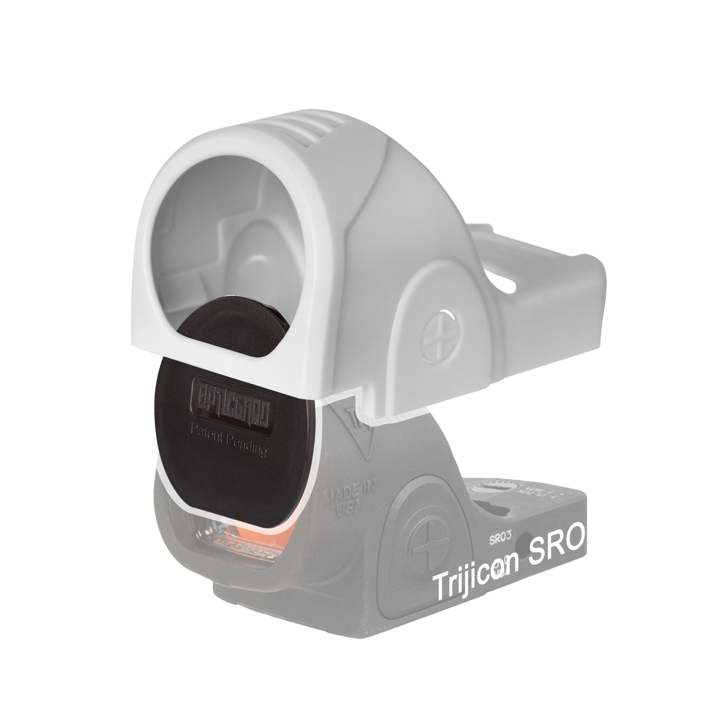 OpticGard Scope Cover for Trijicon® SRO White