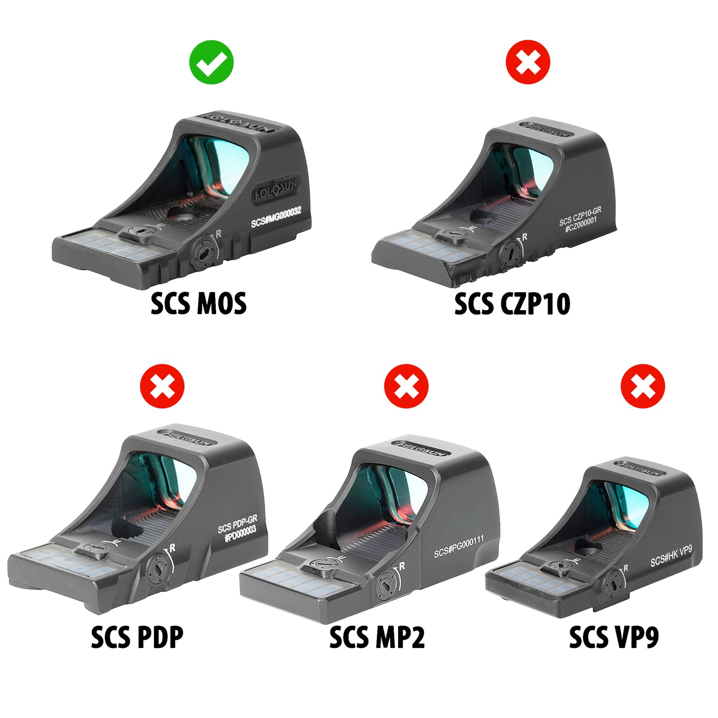 OpticGard Training Lens for Holosun® SCS MOS - 2 Pack