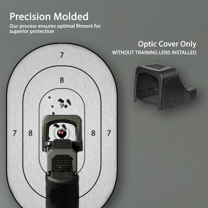 Black OpticGard Scope Cover for Holosun® 507 Comp - Rear View Without Training Lens Installed