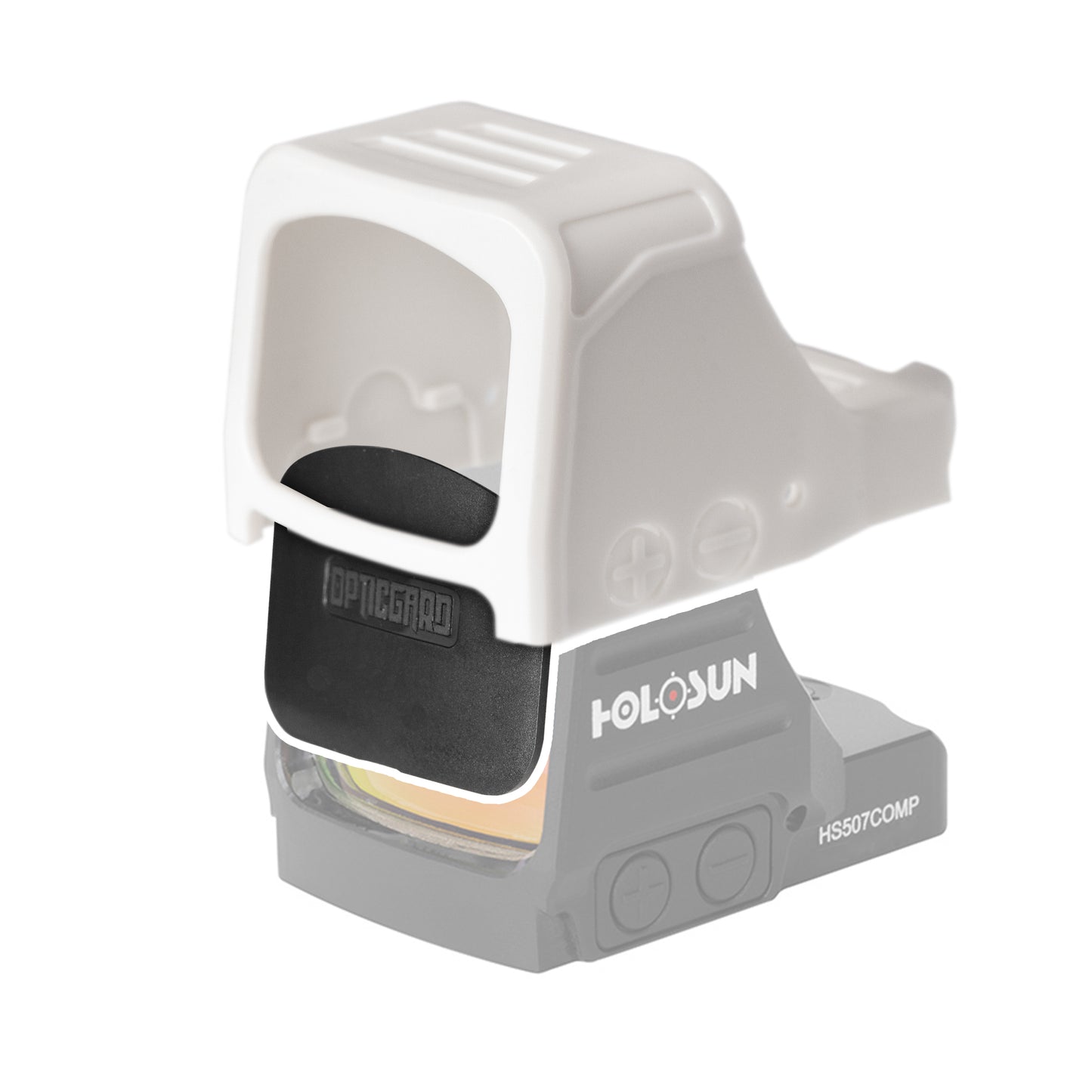 OpticGard Scope Cover for Holosun® 507Comp White