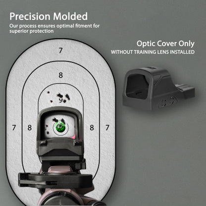 Black OpticGard Scope Cover for Holosun® 510C - Rear View Without Training Lens Installed