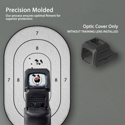 Black OpticGard Scope Cover for Holosun® SCS Carry - Rear View Without Training Lens Installed