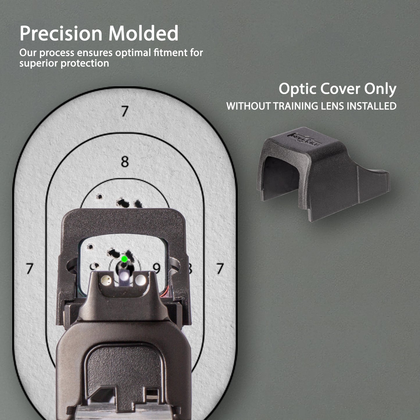 OpticGard Scope Cover for Holosun® SCS MP2 Rear View without training lens