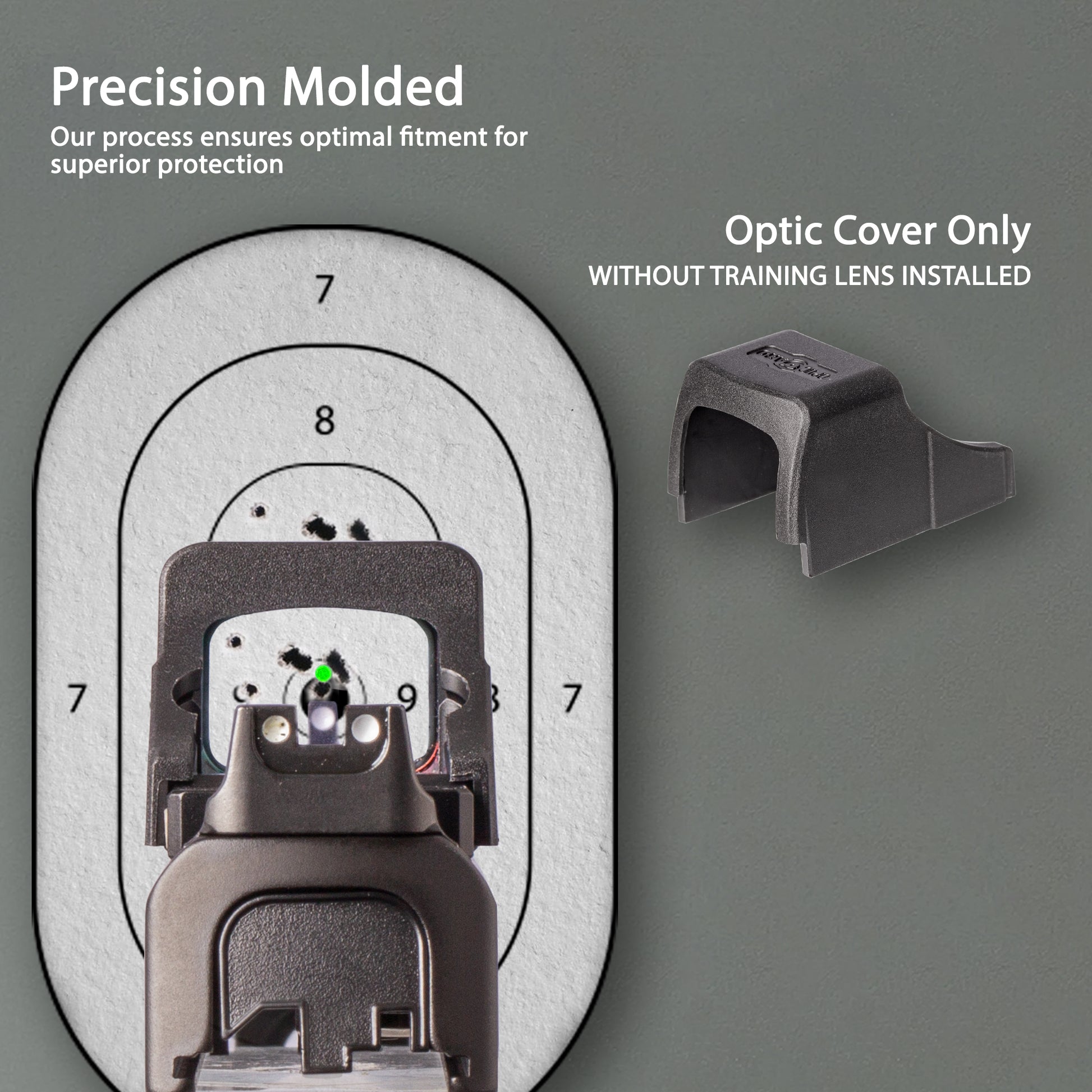 OpticGard Scope Cover for Holosun® SCS MP2 Rear View without training lens