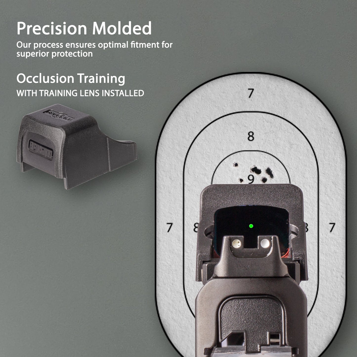 OpticGard Scope Cover for Holosun® SCS MP2 Navy Blue Camo With training lens for Occlusion training