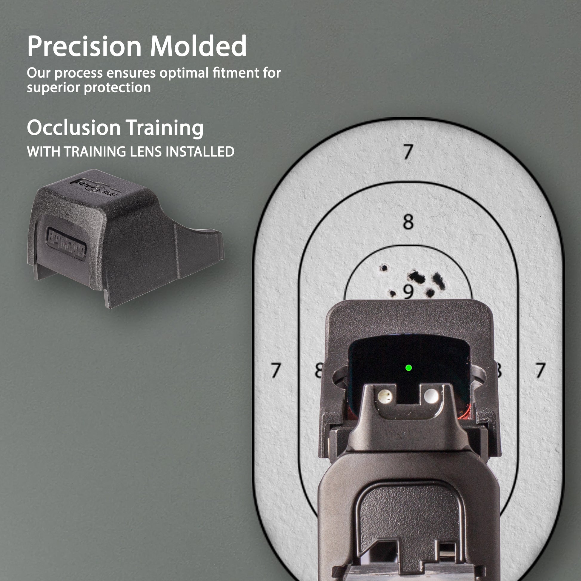 OpticGard Scope Cover for Holosun® SCS MP2 Navy Blue Camo With training lens for Occlusion training