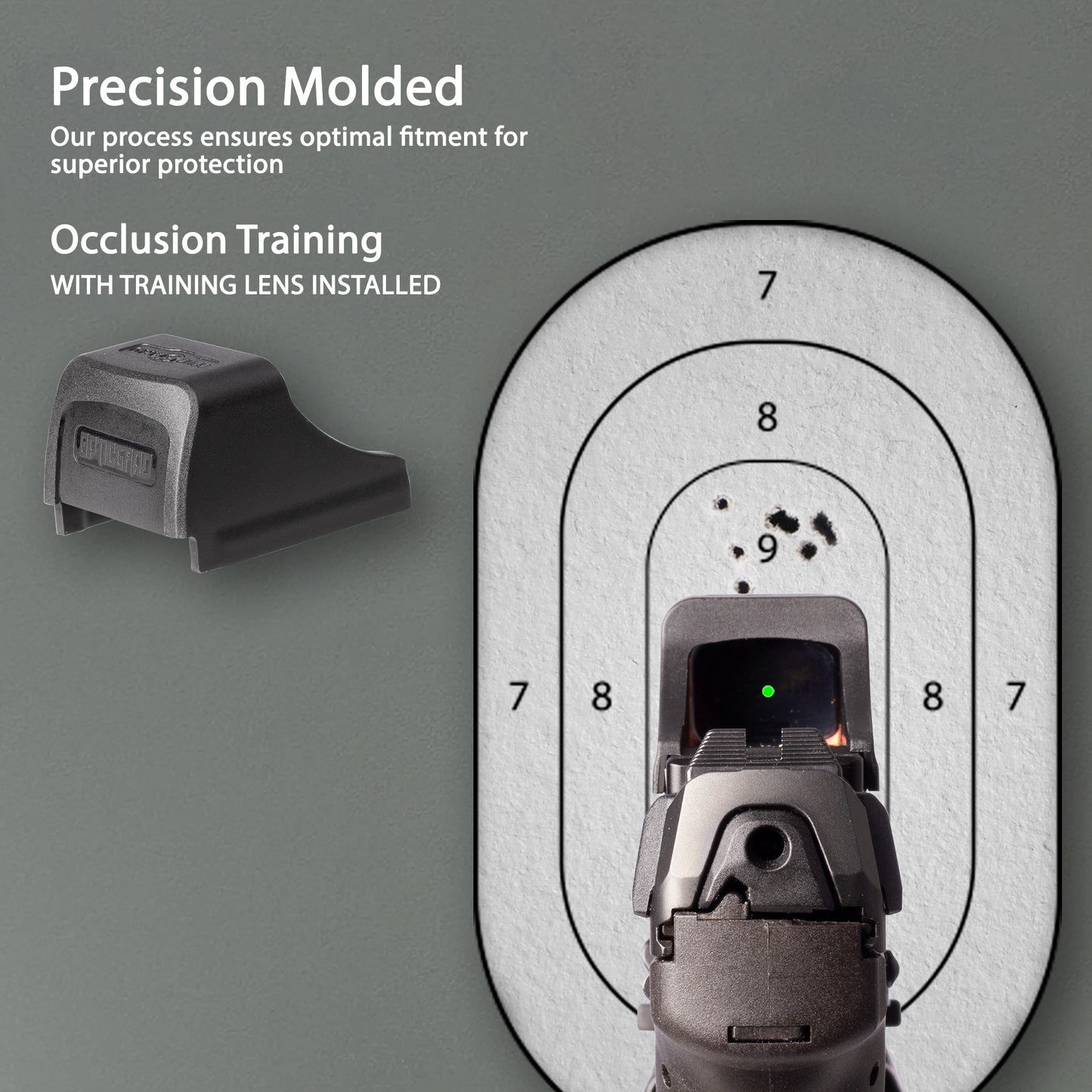 OpticGard Scope Cover RearView with Training Lens for Holosun® SCS VP9 Black
